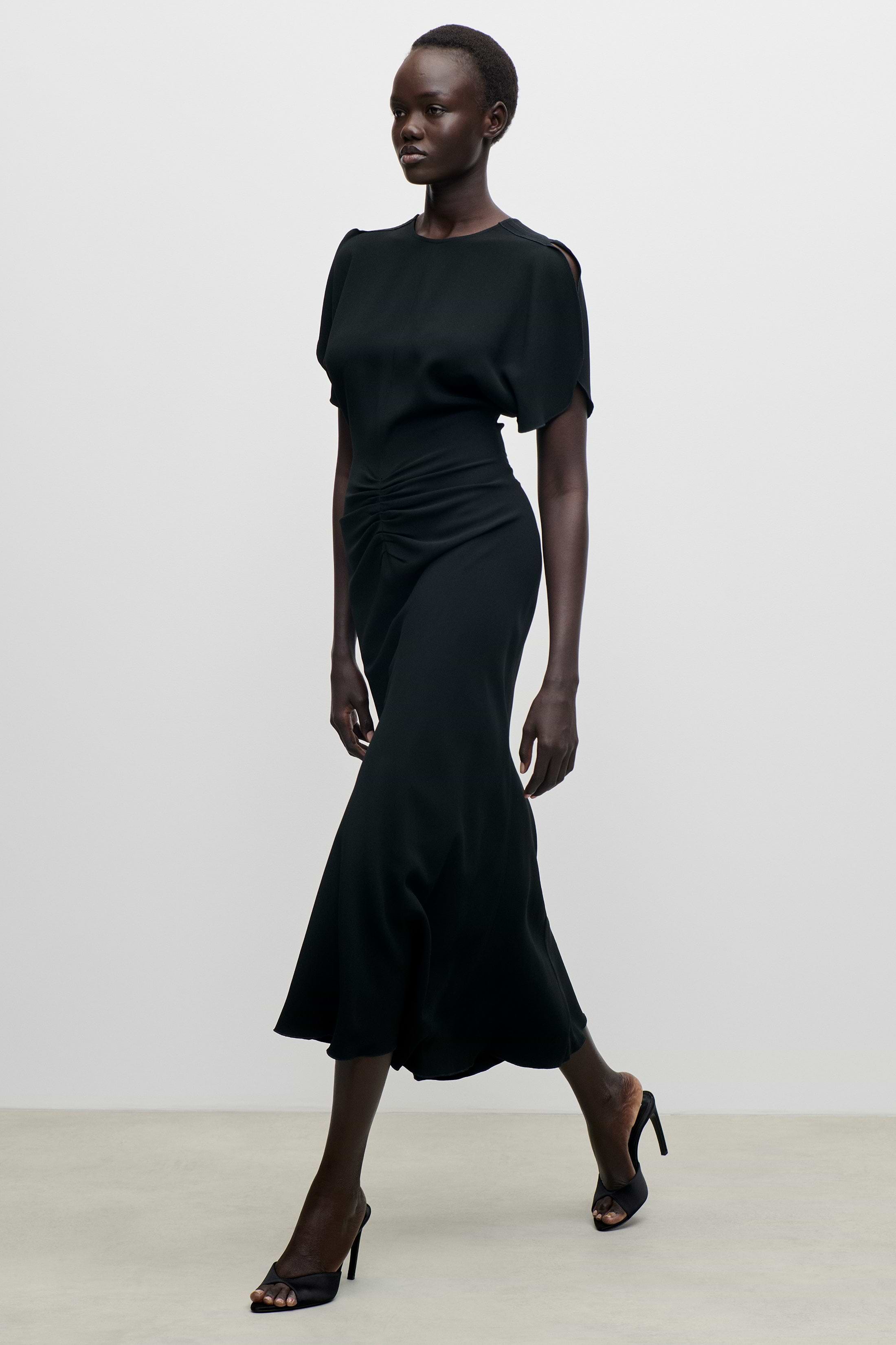 Bela Midi Dress In Black