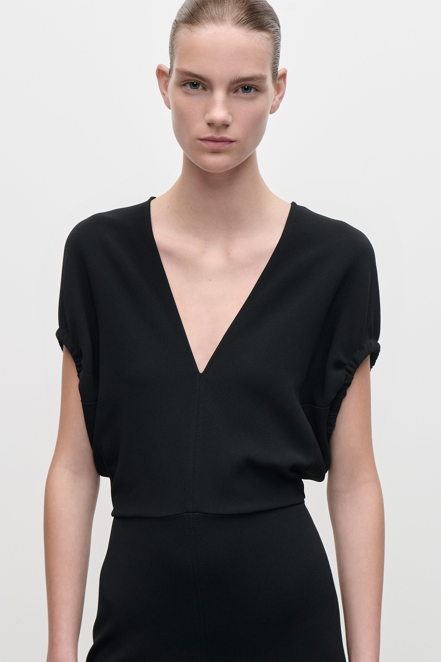Edith Midi Dress In Black