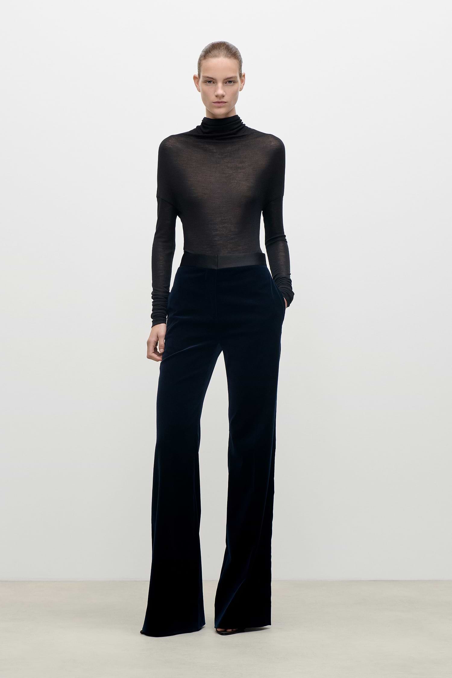 Alina Trouser In Dark Navy