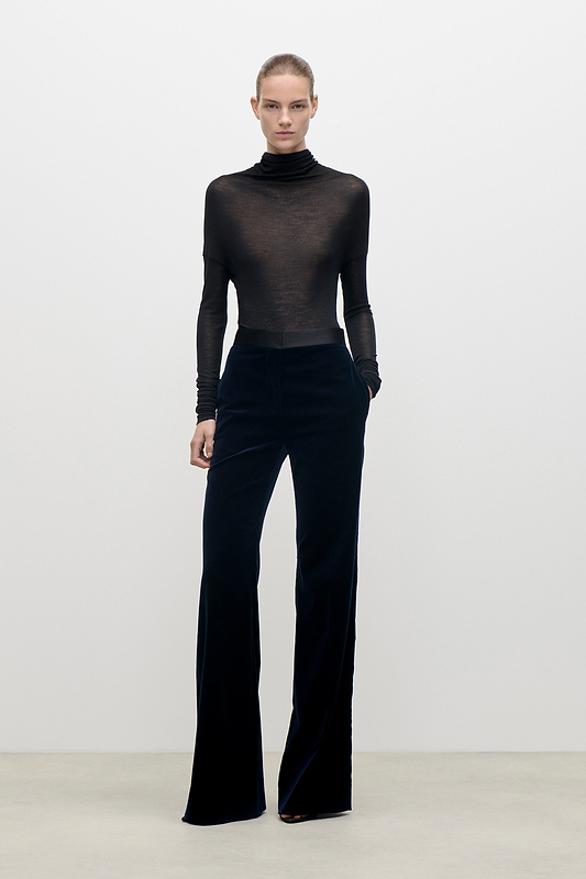 Alina Trouser In Dark Navy