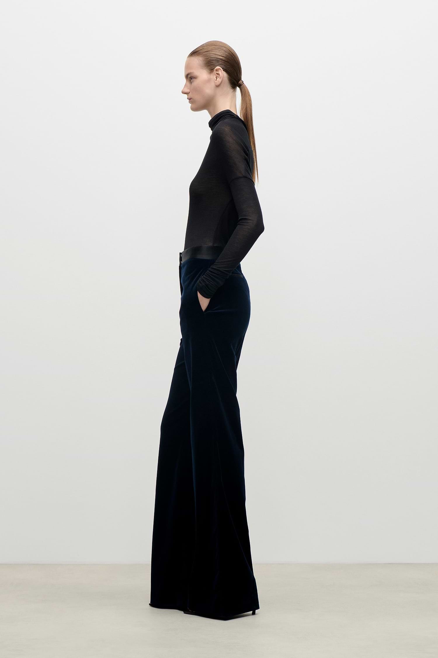 Alina Trouser In Dark Navy