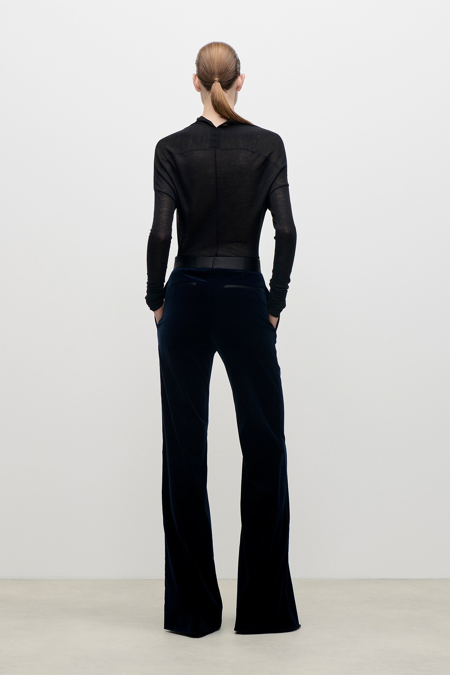 Alina Trouser In Dark Navy