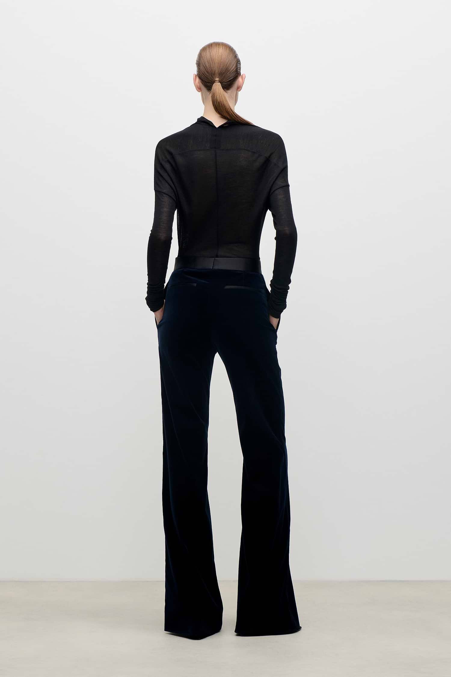 Alina Trouser In Dark Navy