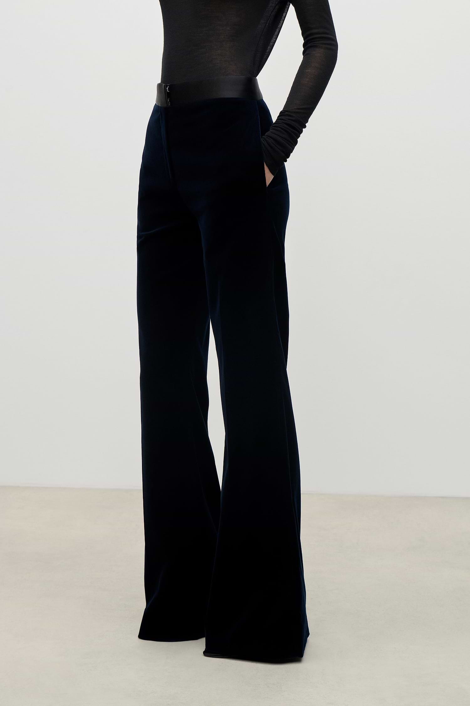 Alina Trouser In Dark Navy