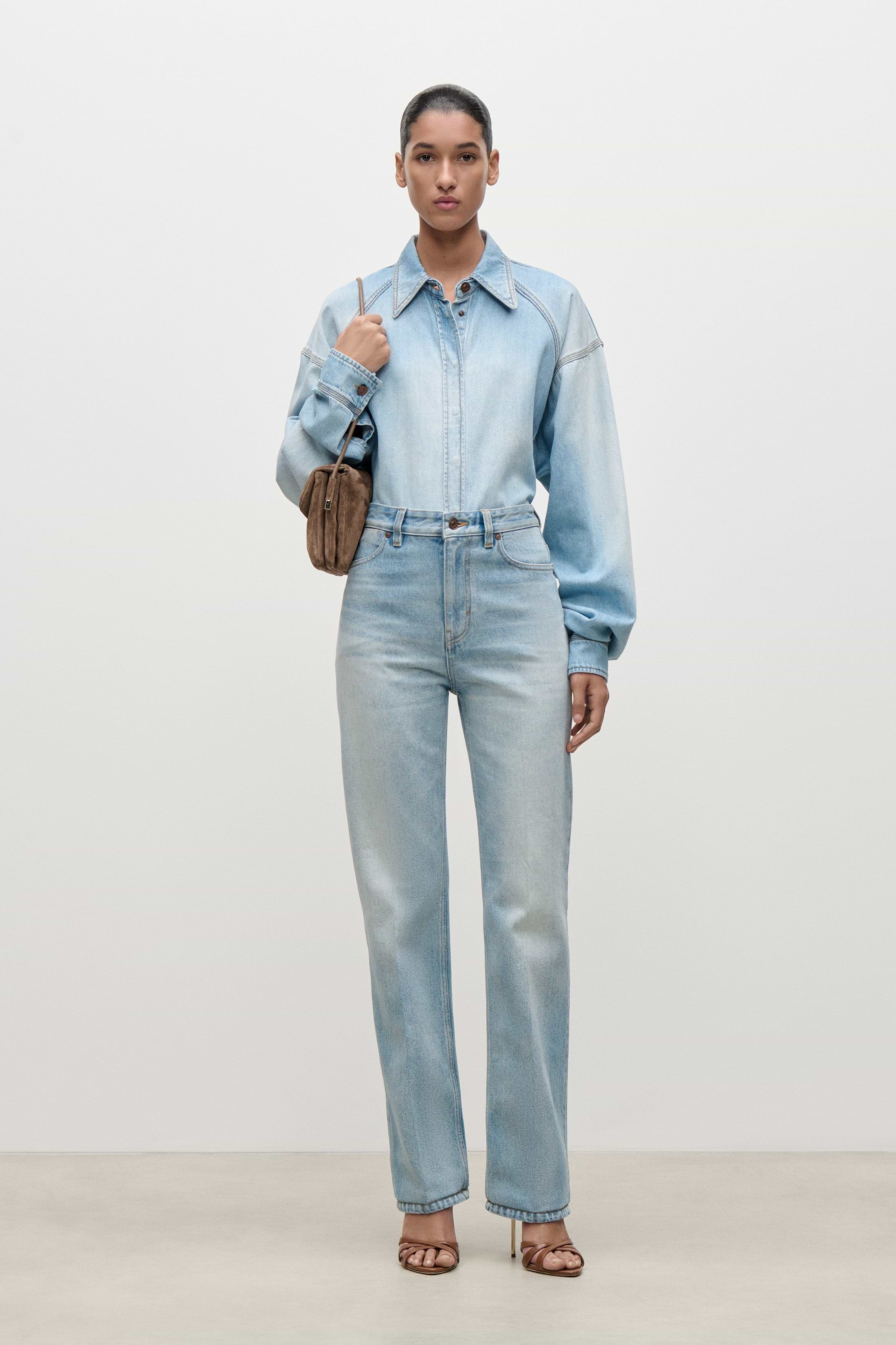 Denim Shirt In Light Blue