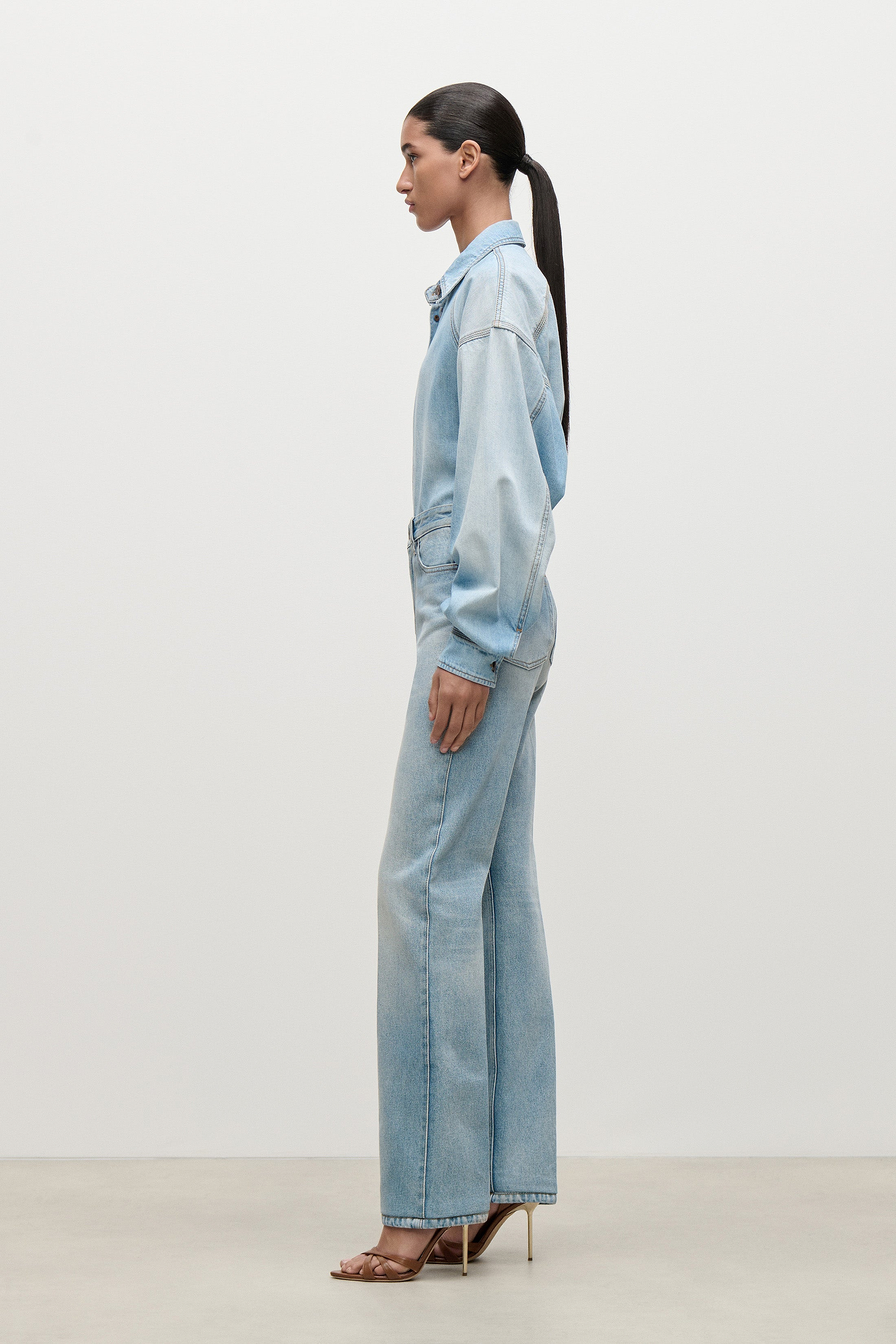 Denim Shirt In Light Blue