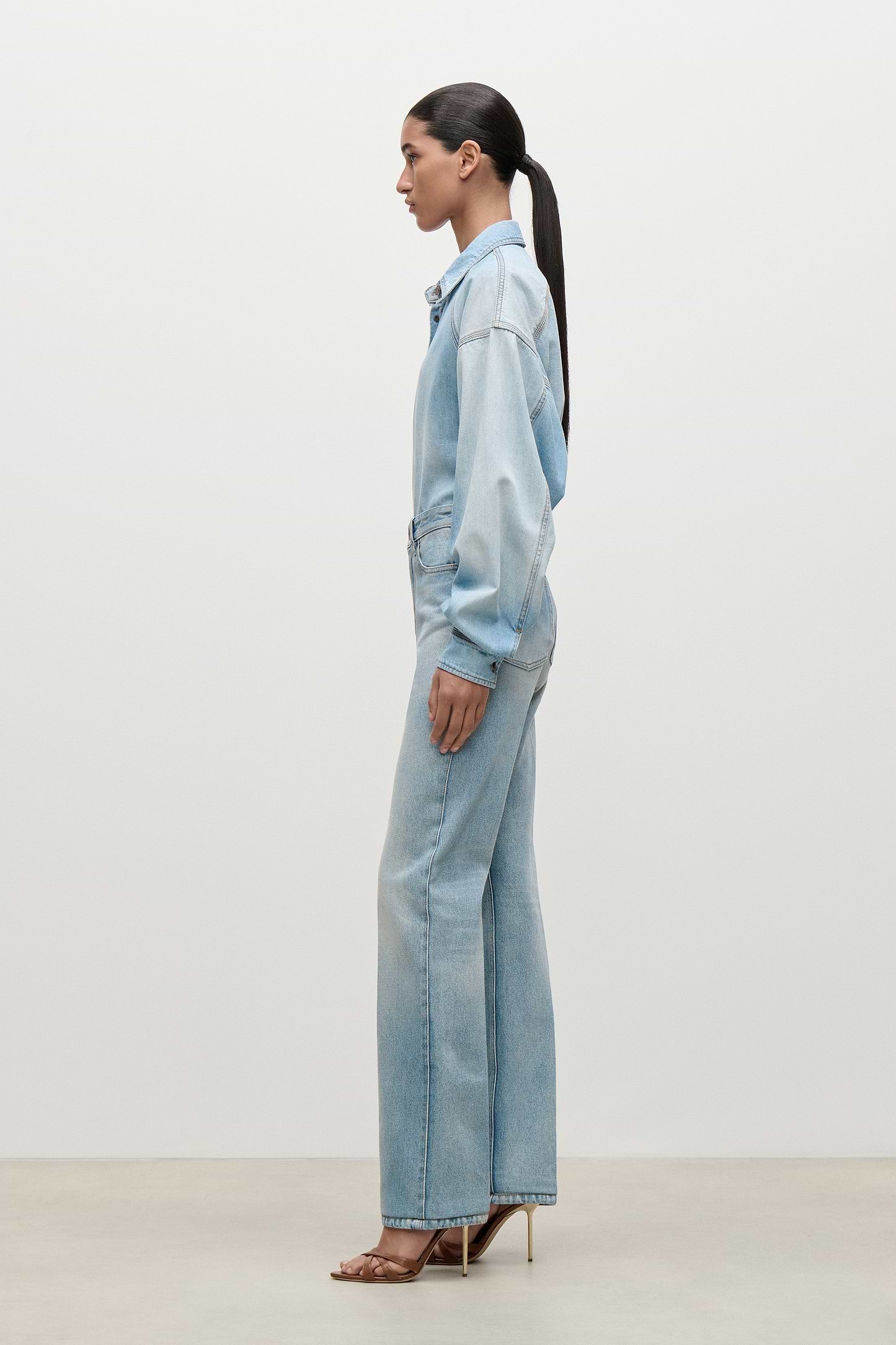 Denim Shirt In Light Blue