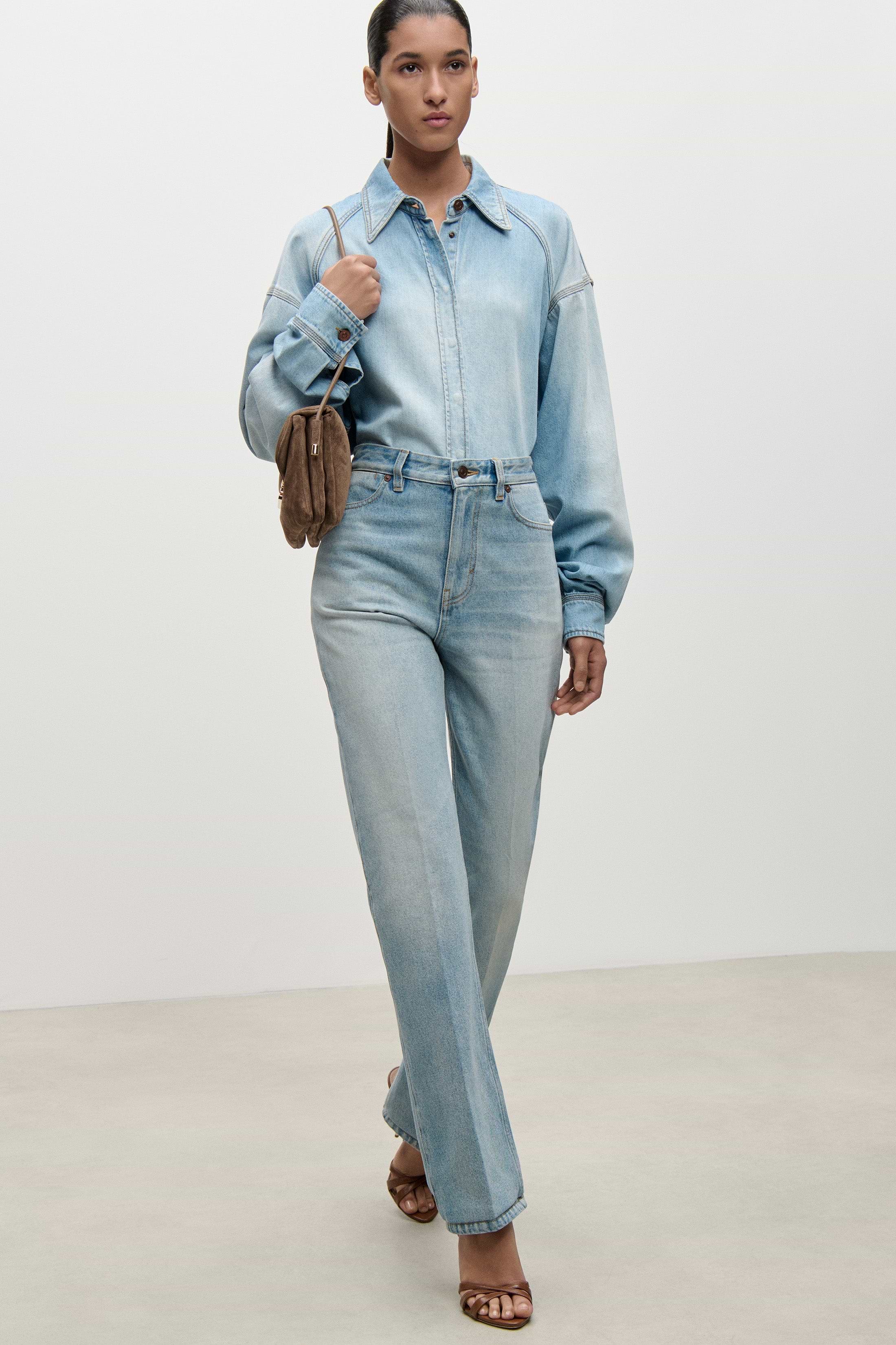 Denim Shirt In Light Blue