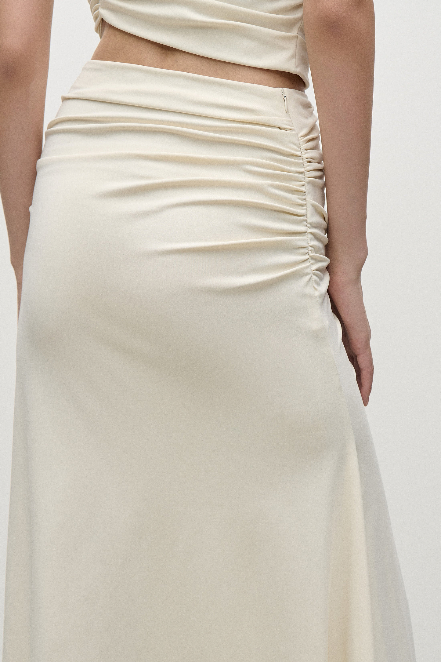 Gathered Skirt In Ivory