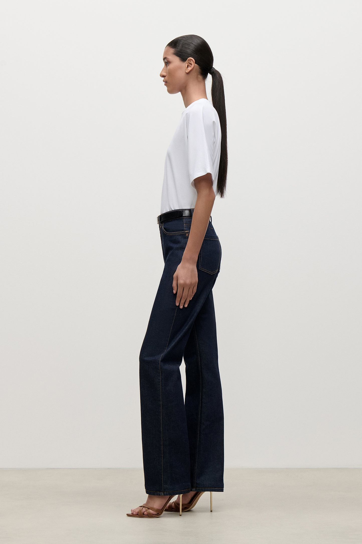 Pleated T-Shirt In White