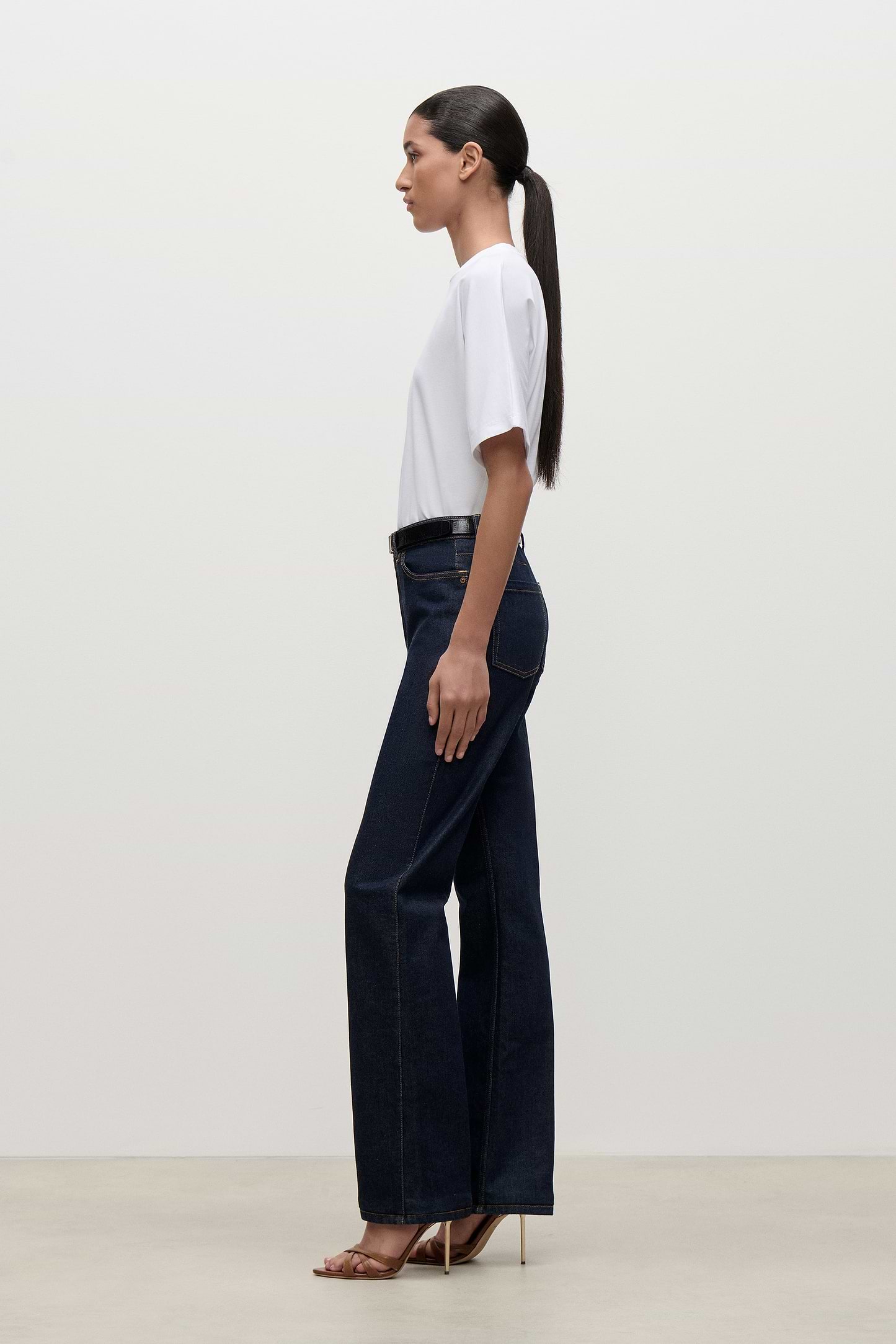 Pleated T-Shirt In White