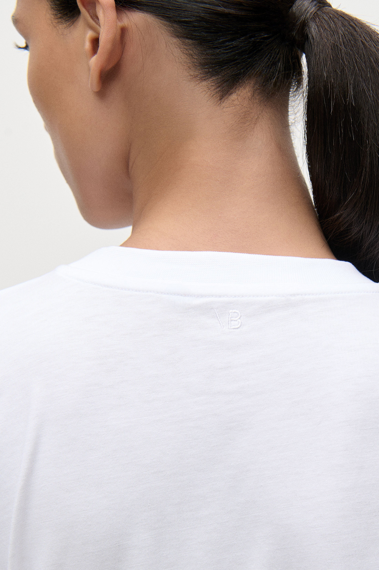 Pleated T-Shirt In White