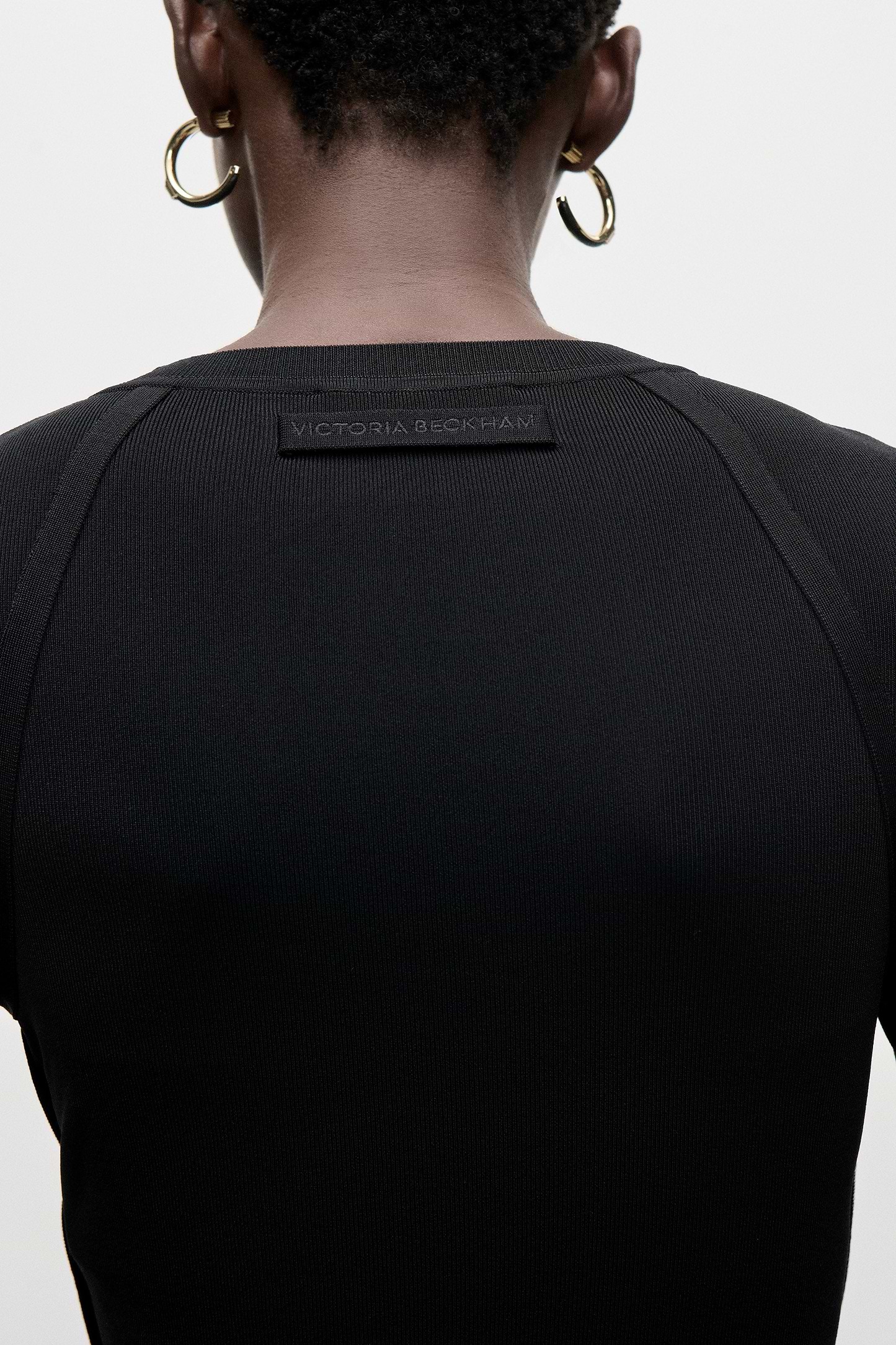 V-Neck Top In Black
