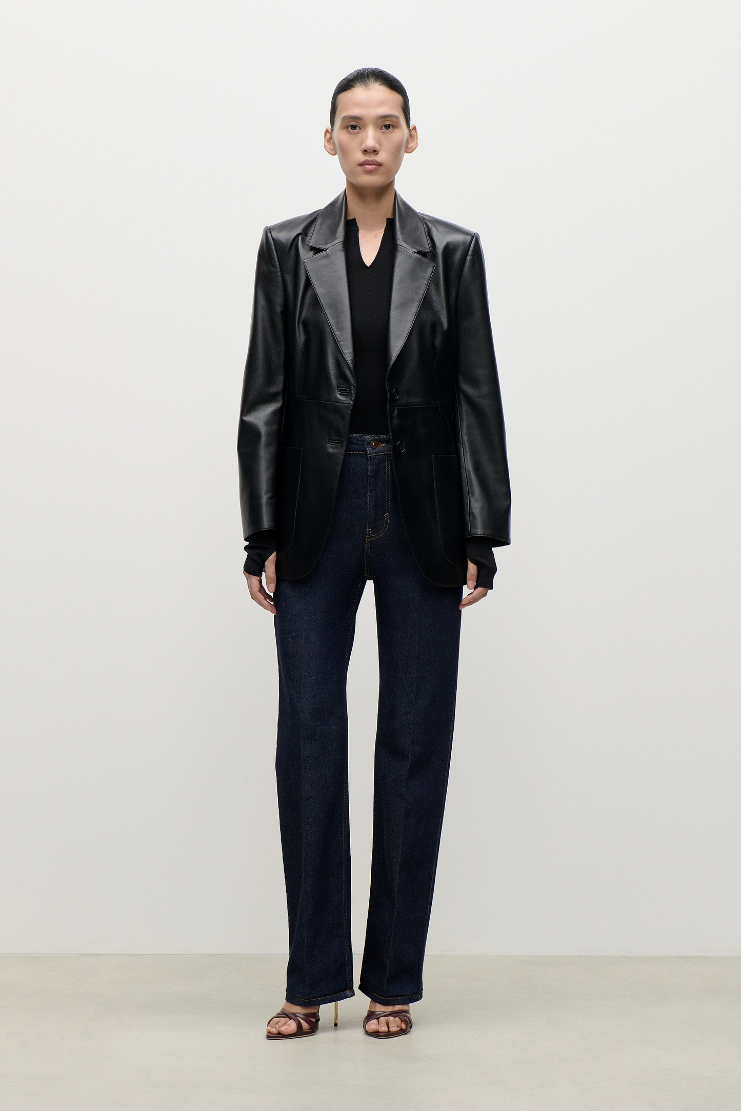 Leather Katherine Jacket In Black