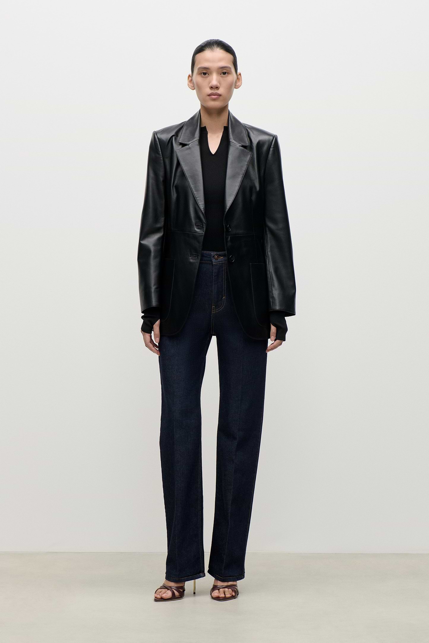 Leather Katherine Jacket In Black
