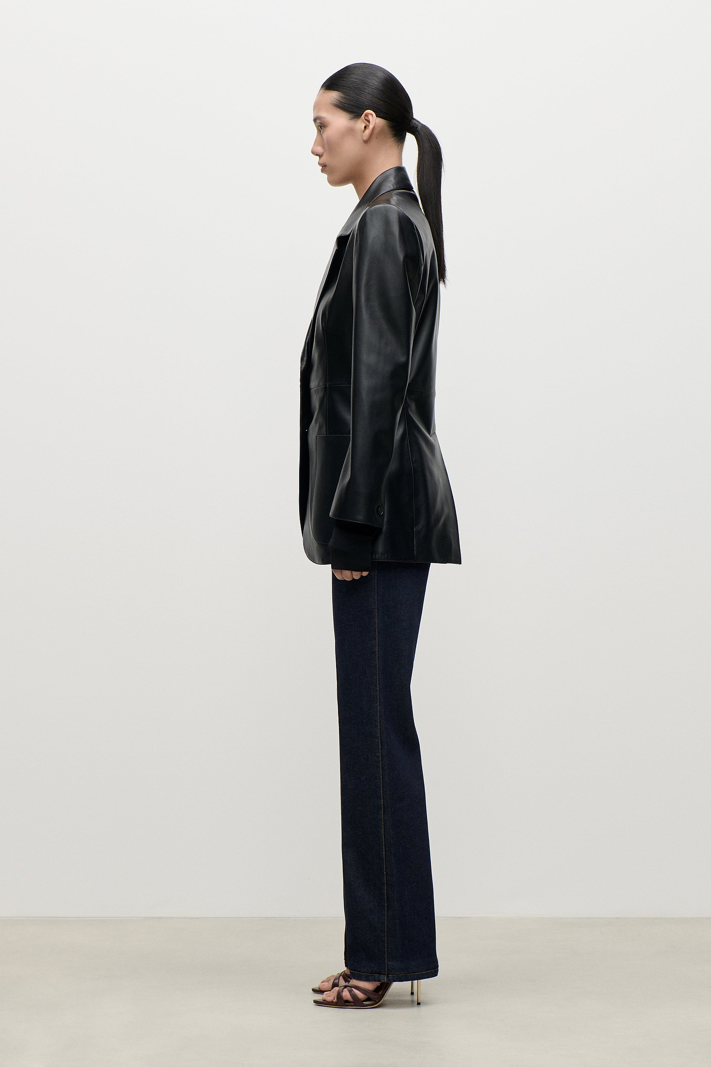 Leather Katherine Jacket In Black