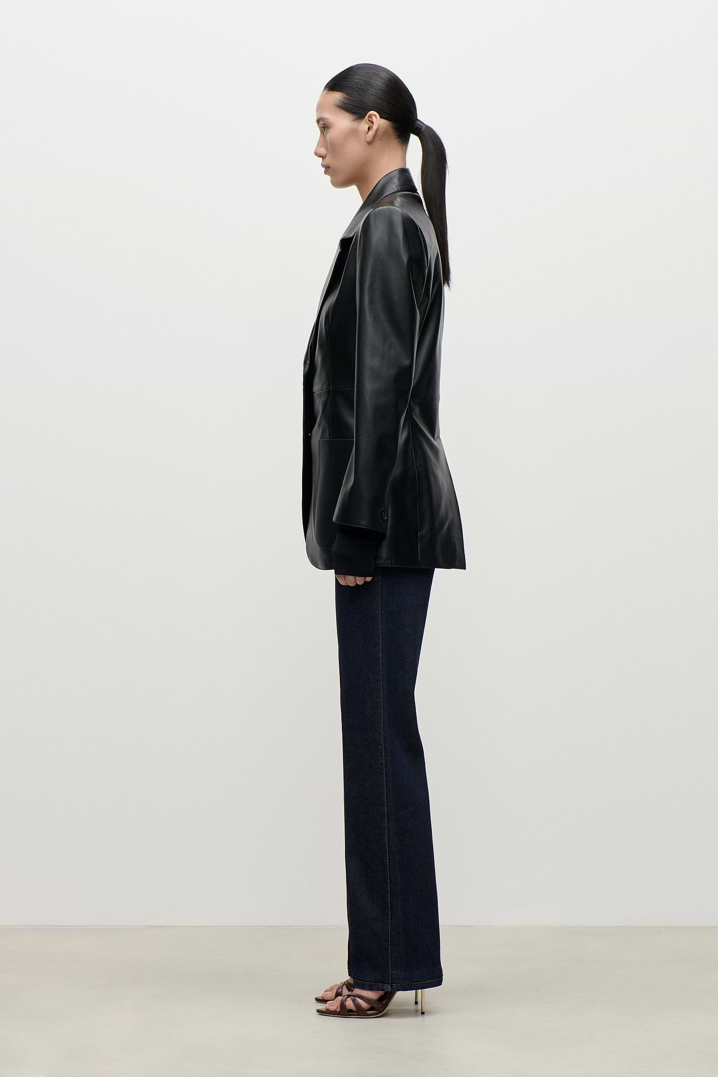 Leather Katherine Jacket In Black