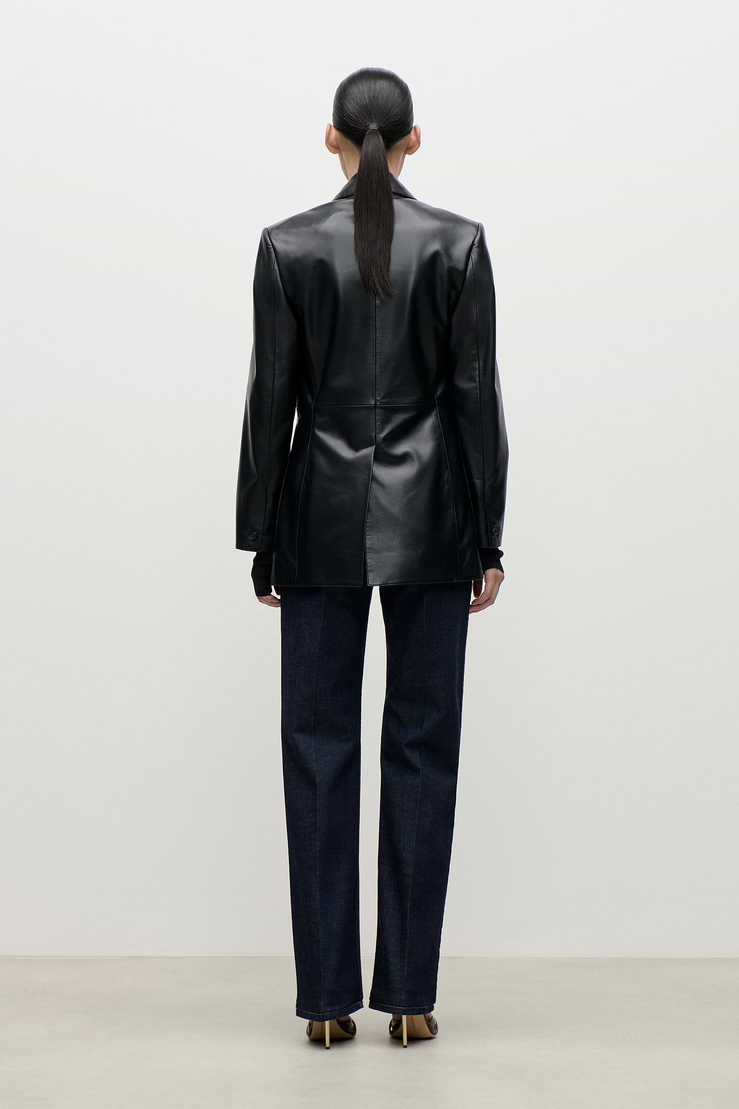 Leather Katherine Jacket In Black
