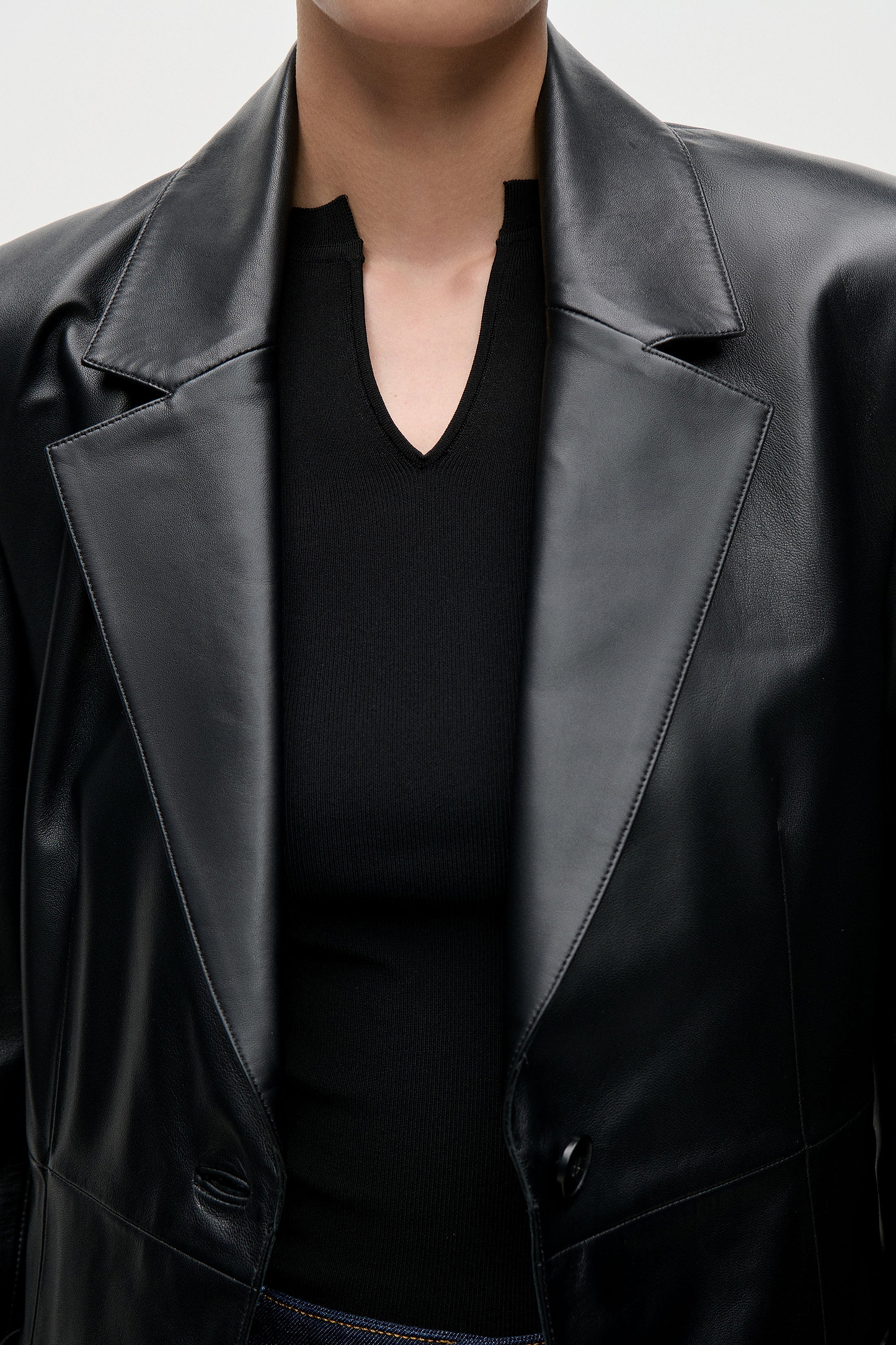 Leather Katherine Jacket In Black