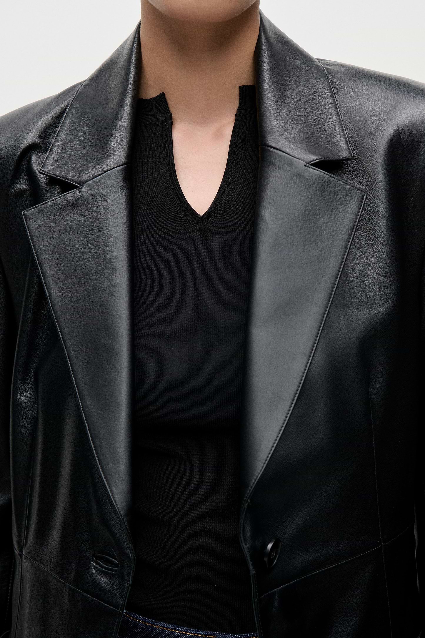 Leather Katherine Jacket In Black