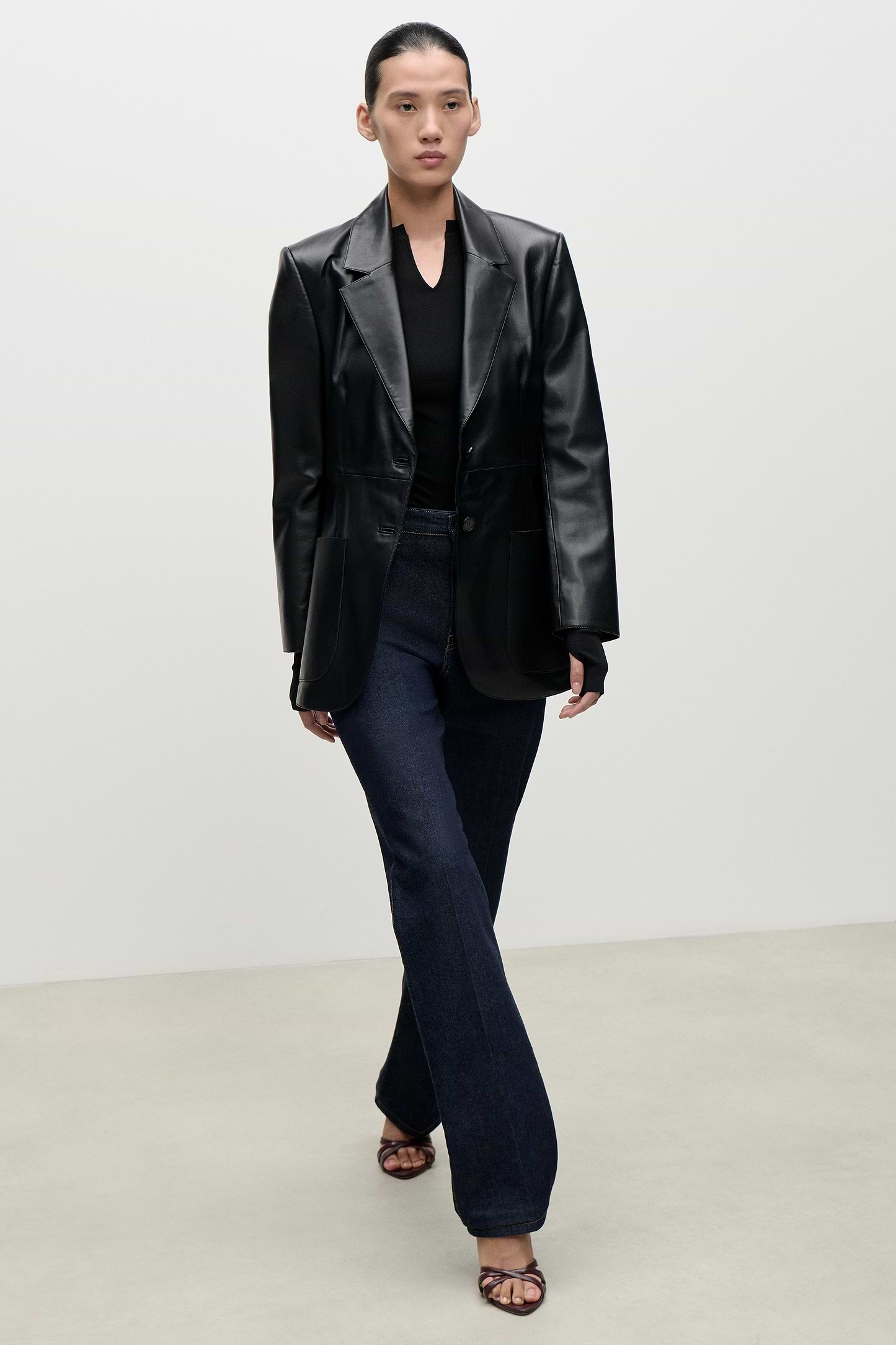 Leather Katherine Jacket In Black
