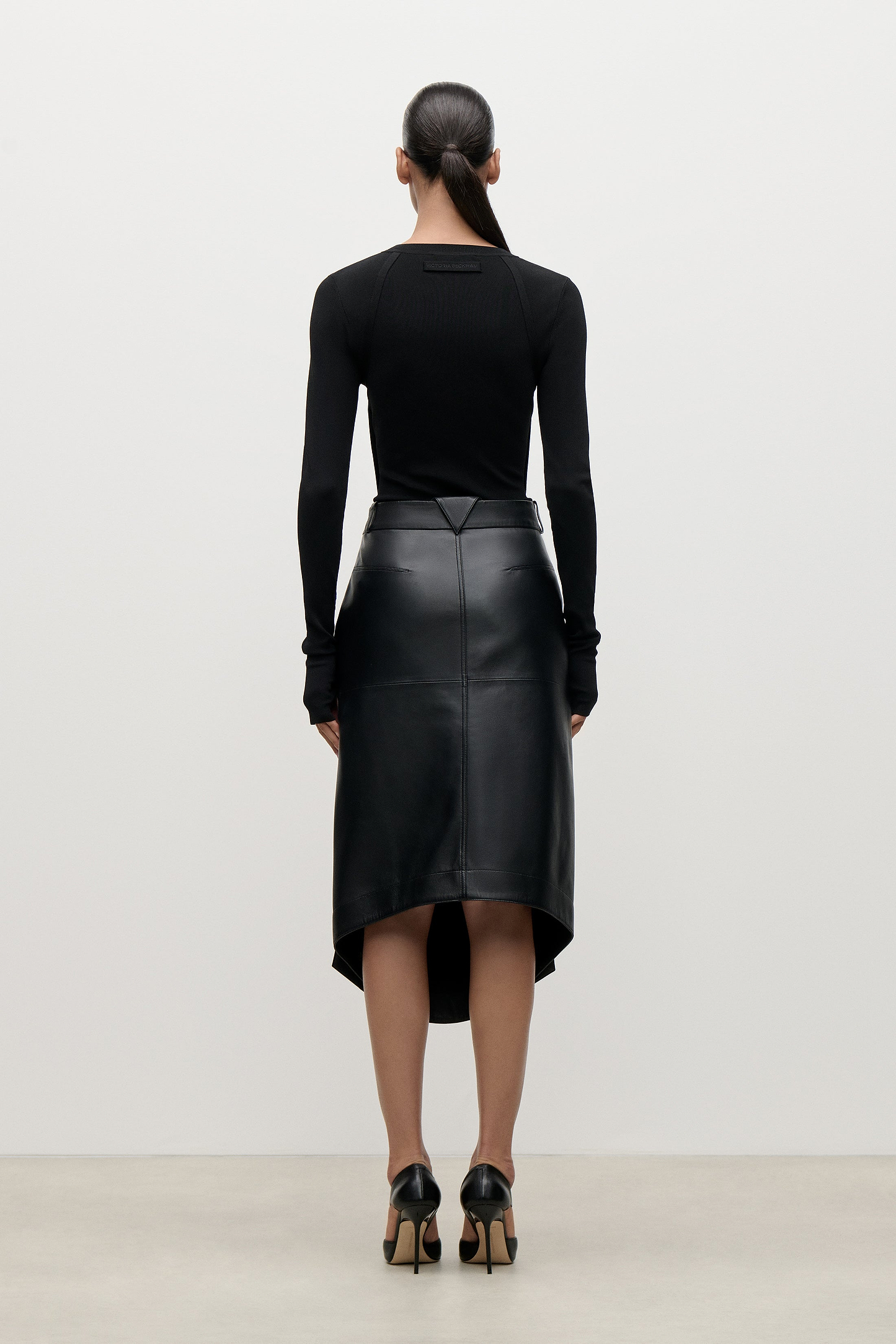 Leather Skirt In Black