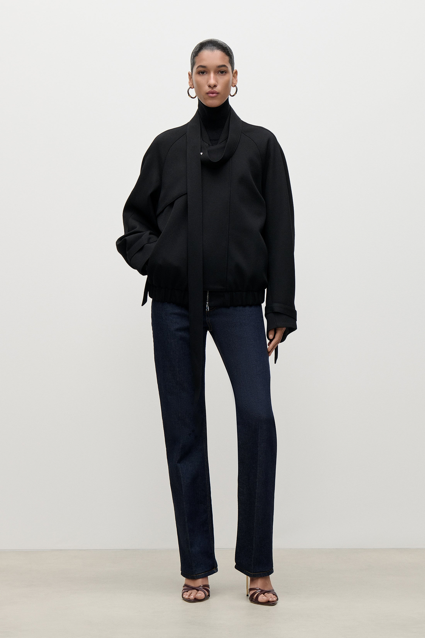 Ayla Bomber Jacket In Black