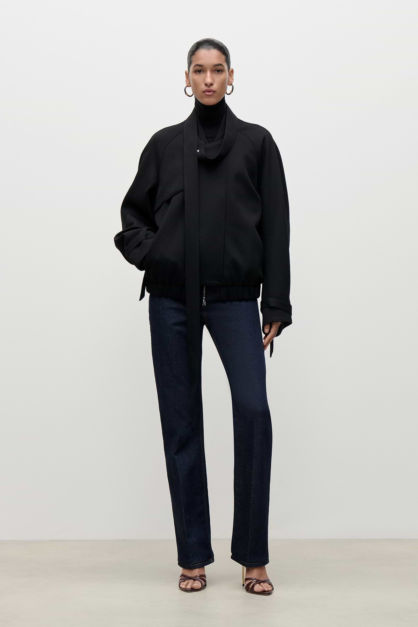 Ayla Bomber Jacket In Black