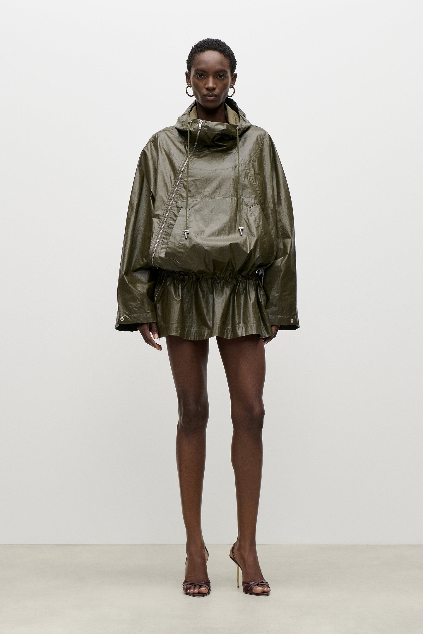 Hooded Parka In Green