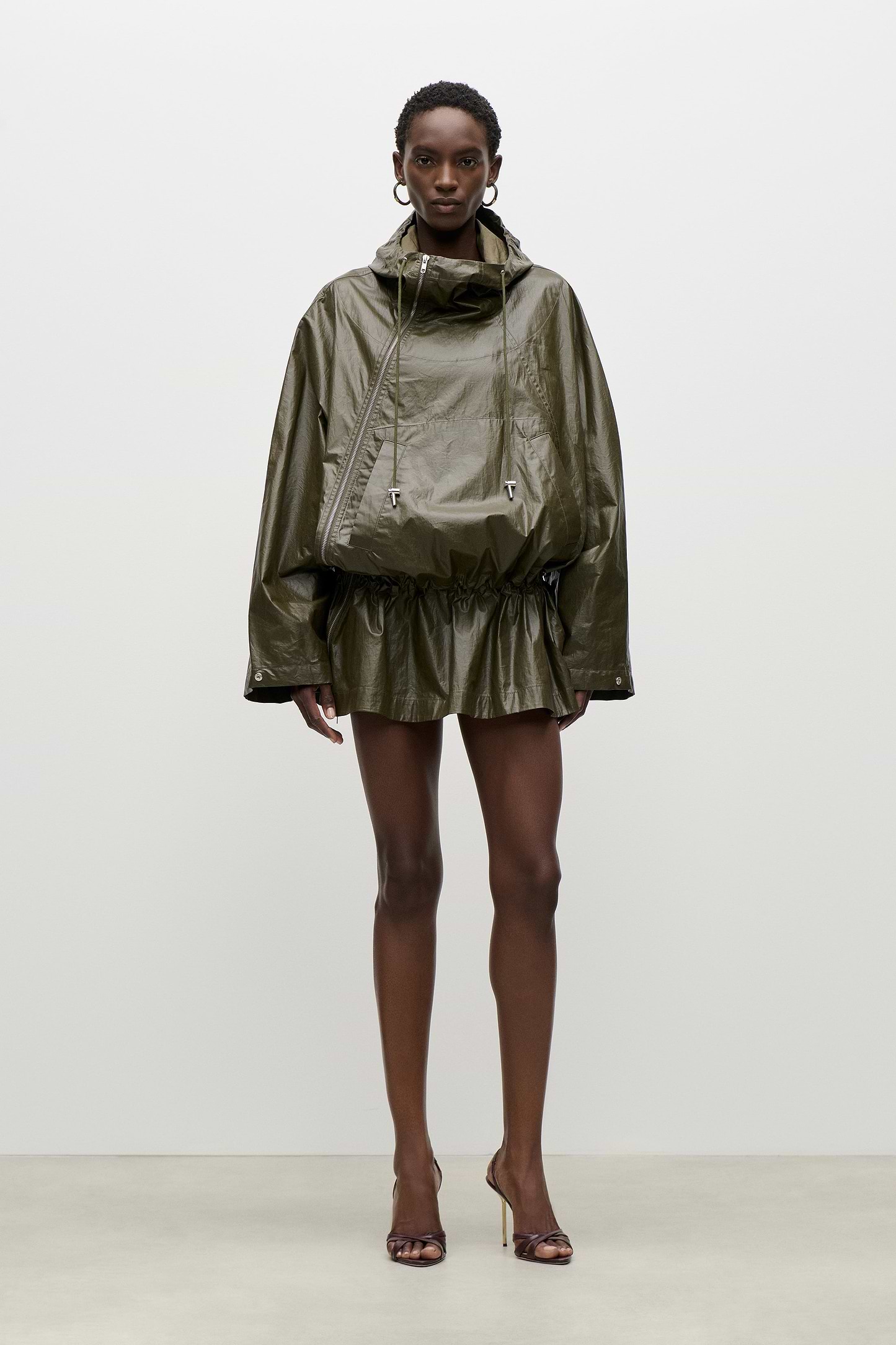 Hooded Parka In Green