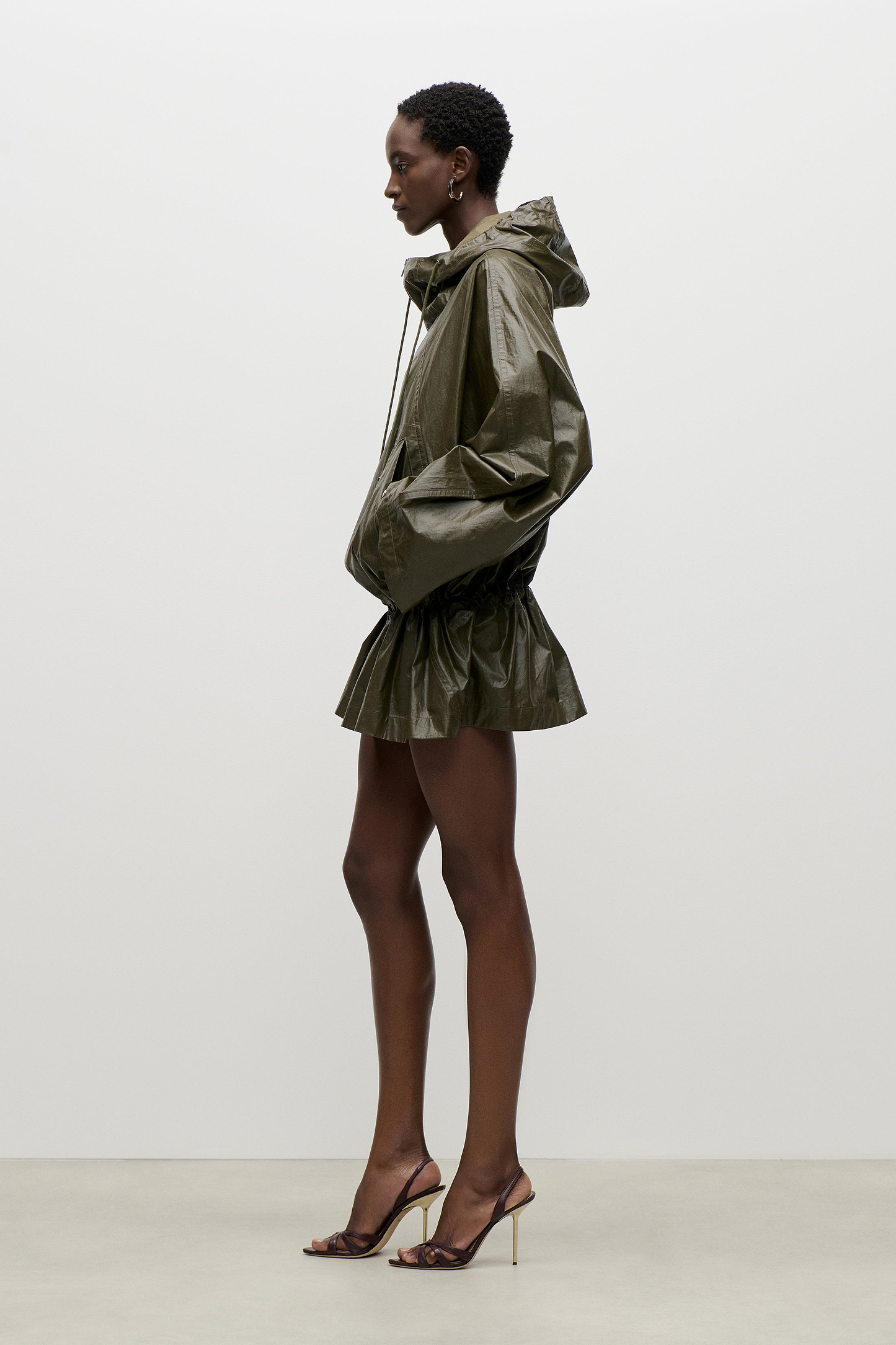 Hooded Parka In Green