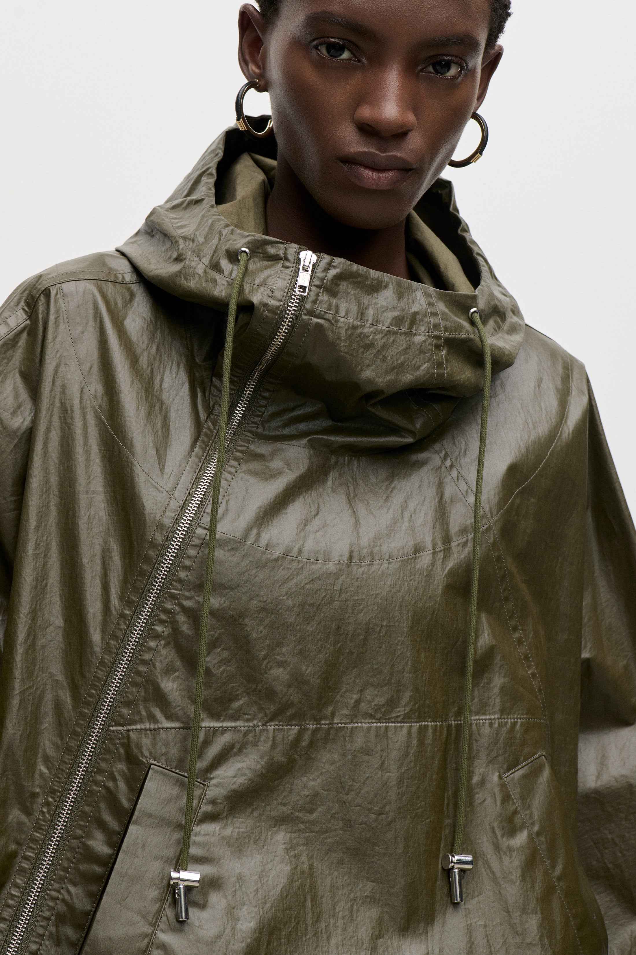 Hooded Parka In Green