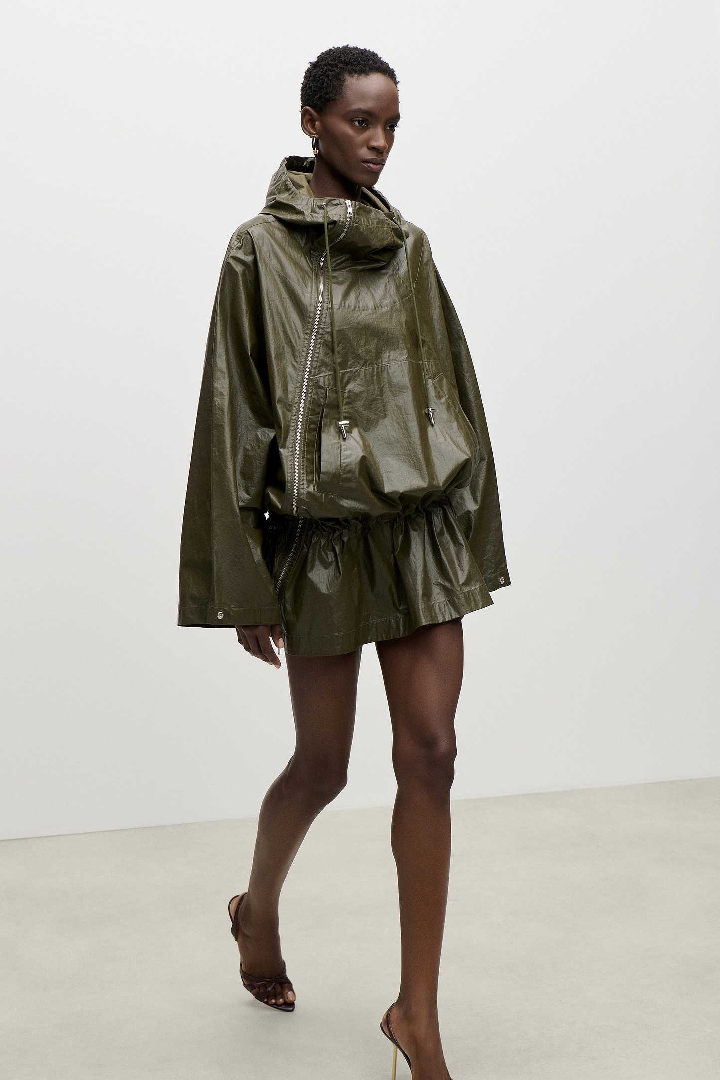 Hooded Parka In Green