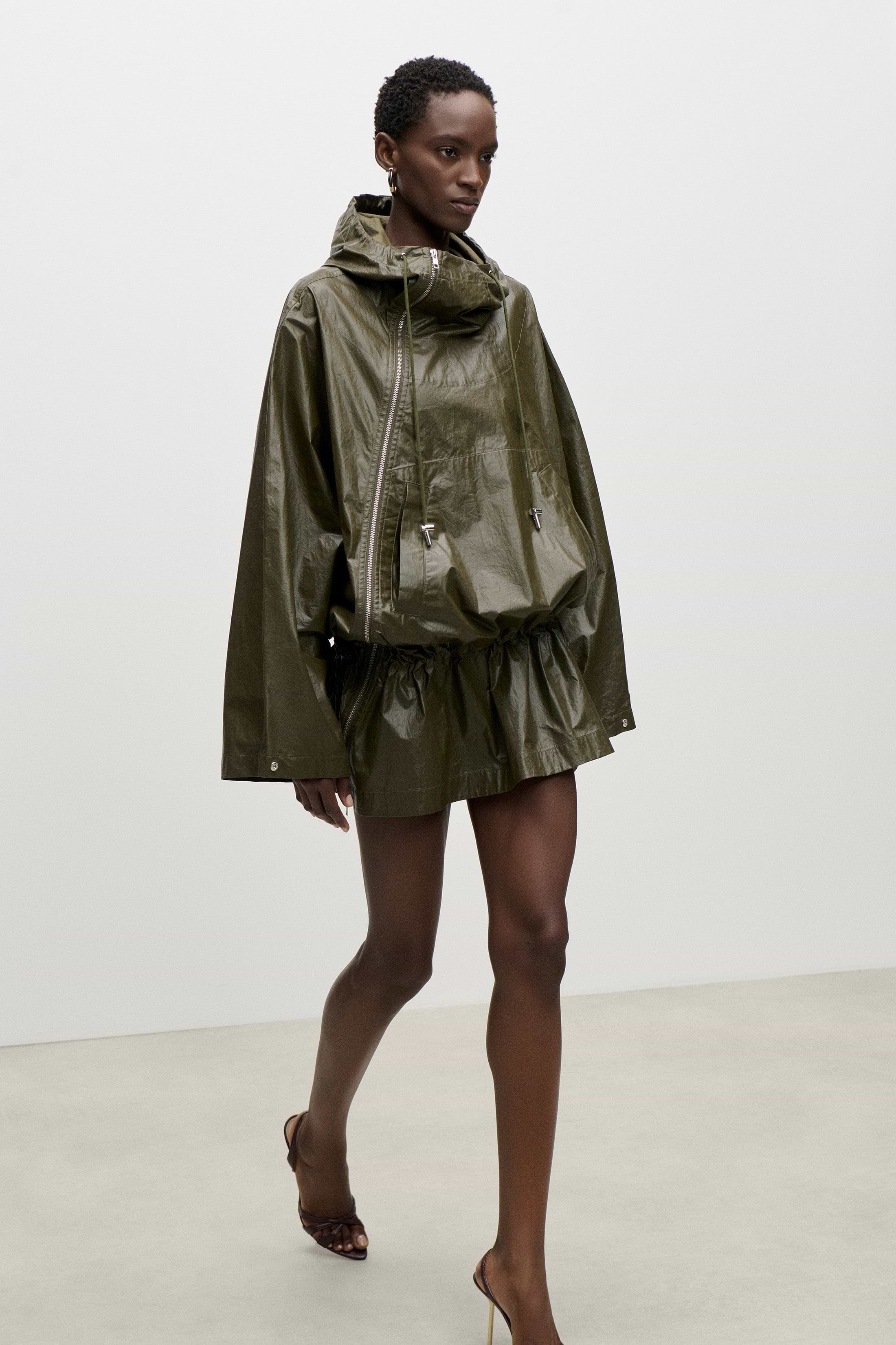 Hooded Parka In Green