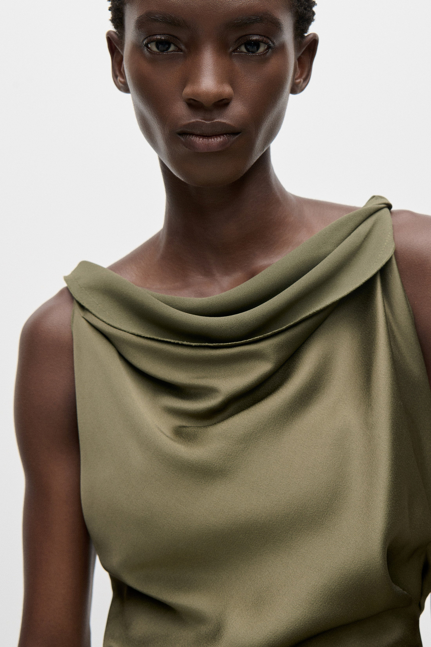 Posy Midi Dress In Green