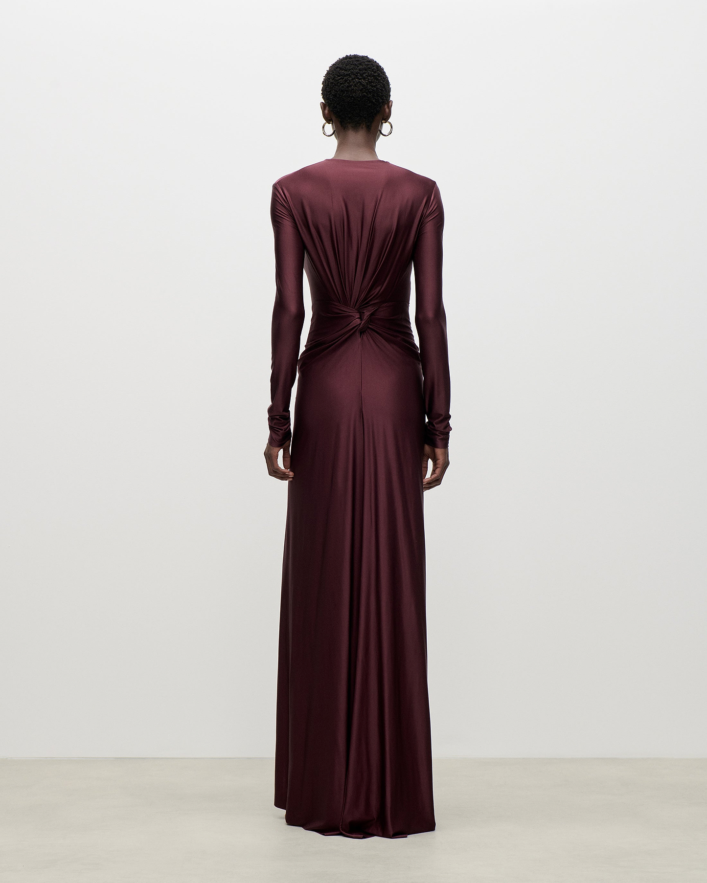 Aida Gown In Burgundy