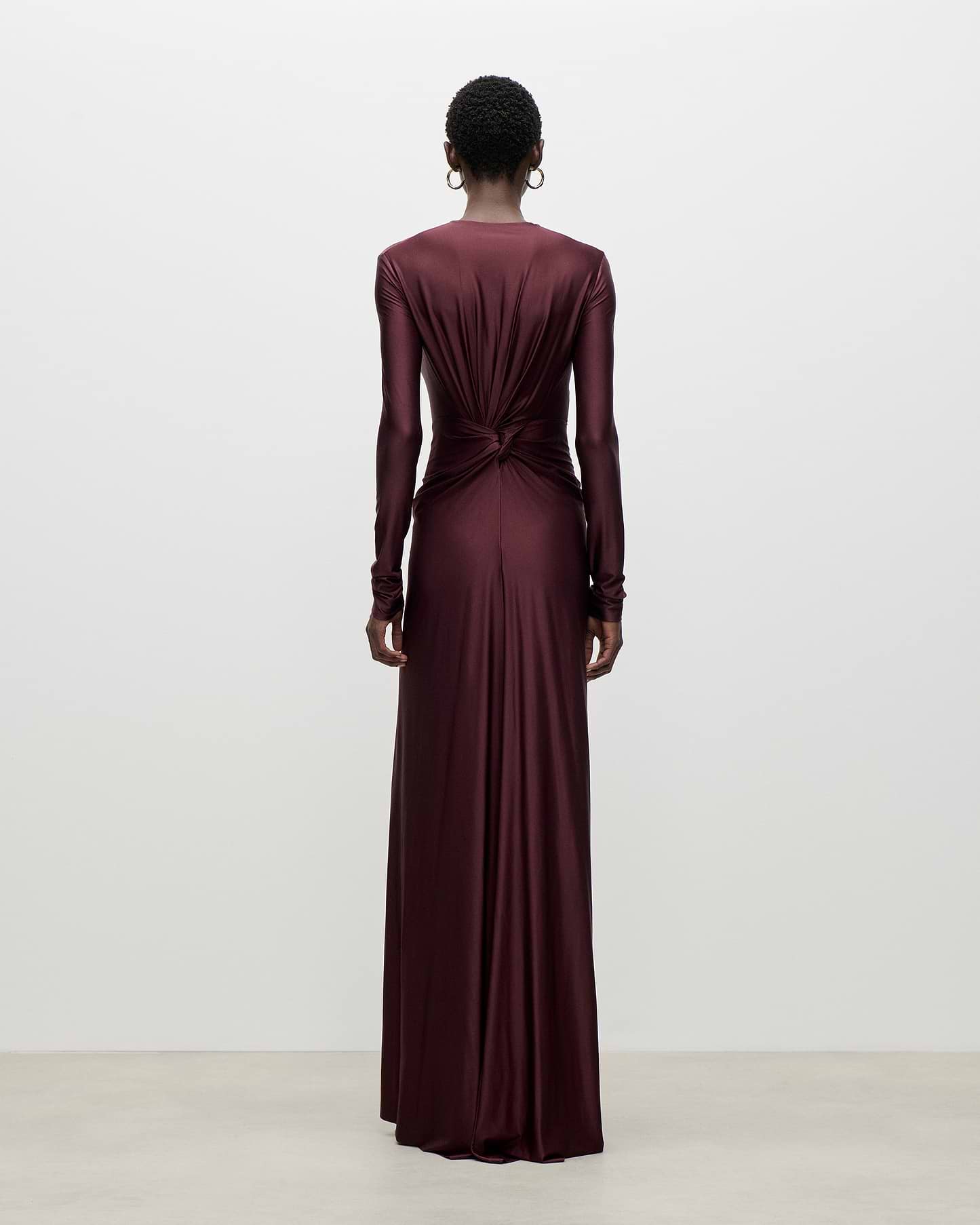 Aida Gown In Burgundy