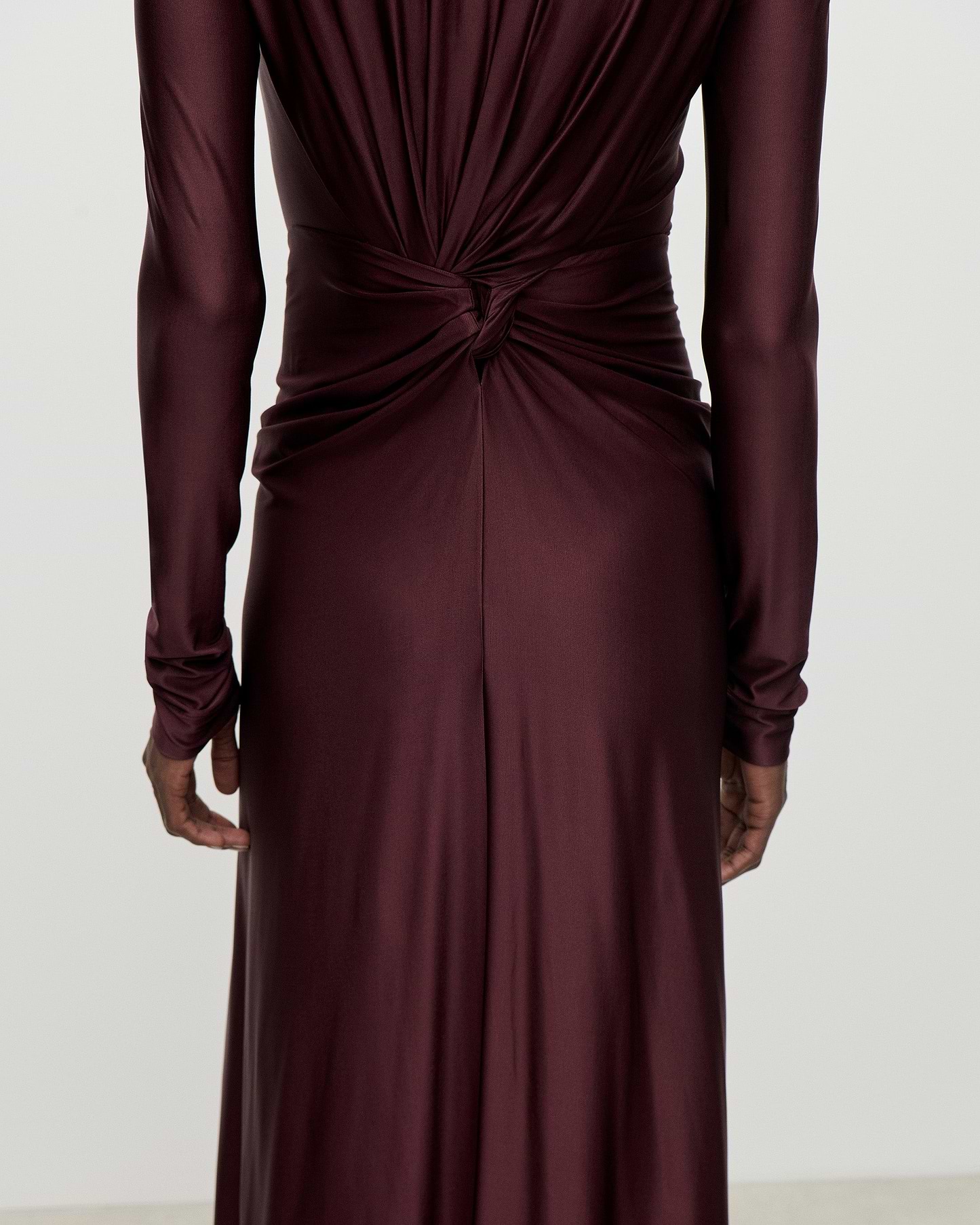 Aida Gown In Burgundy