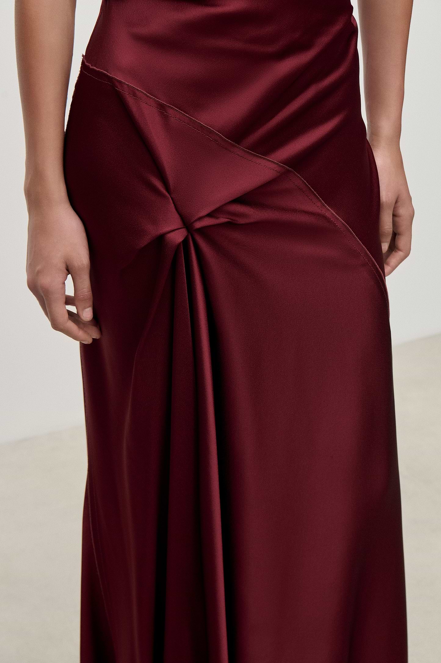 Posy Gown In Burgundy
