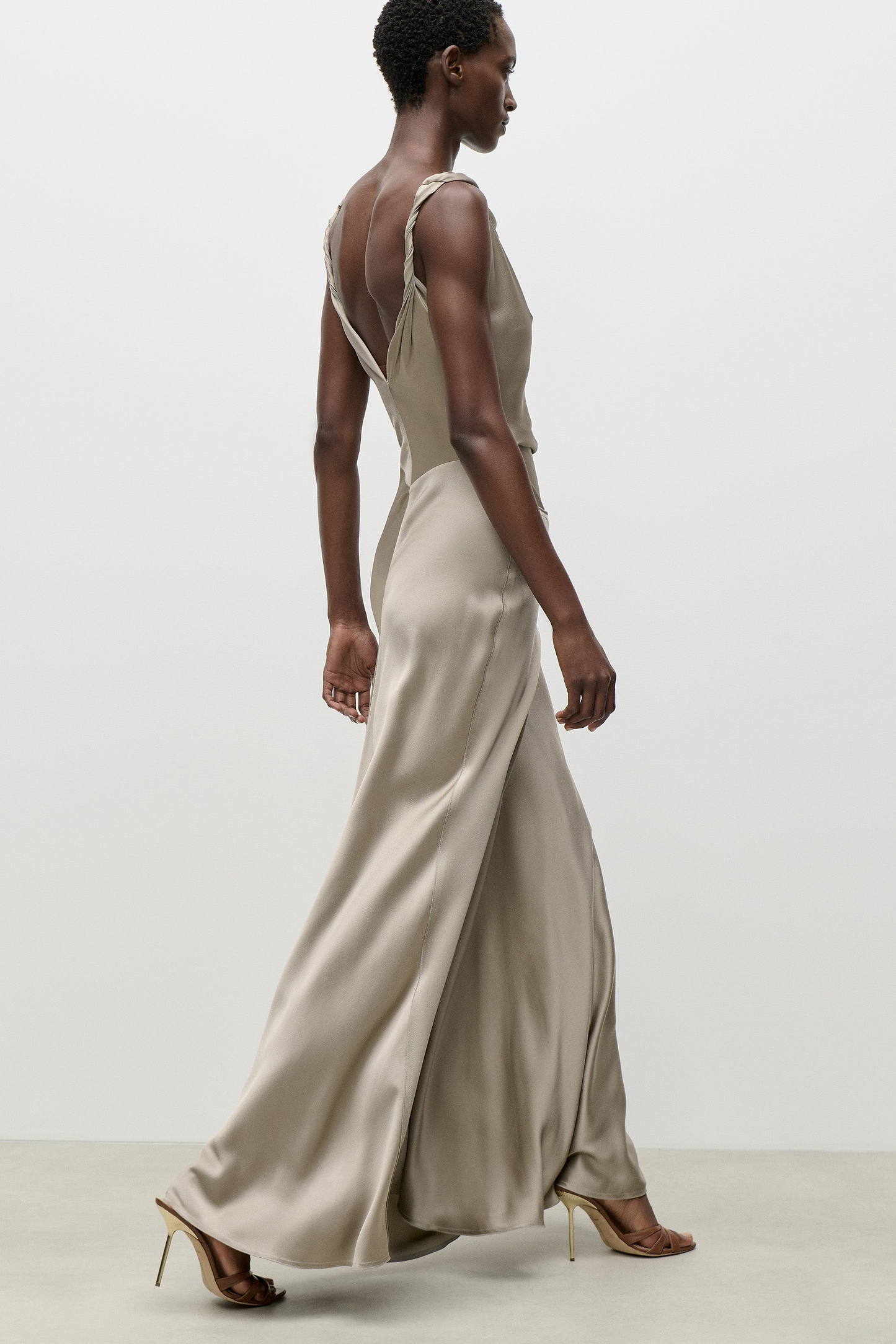 Posy Gown In Light Grey