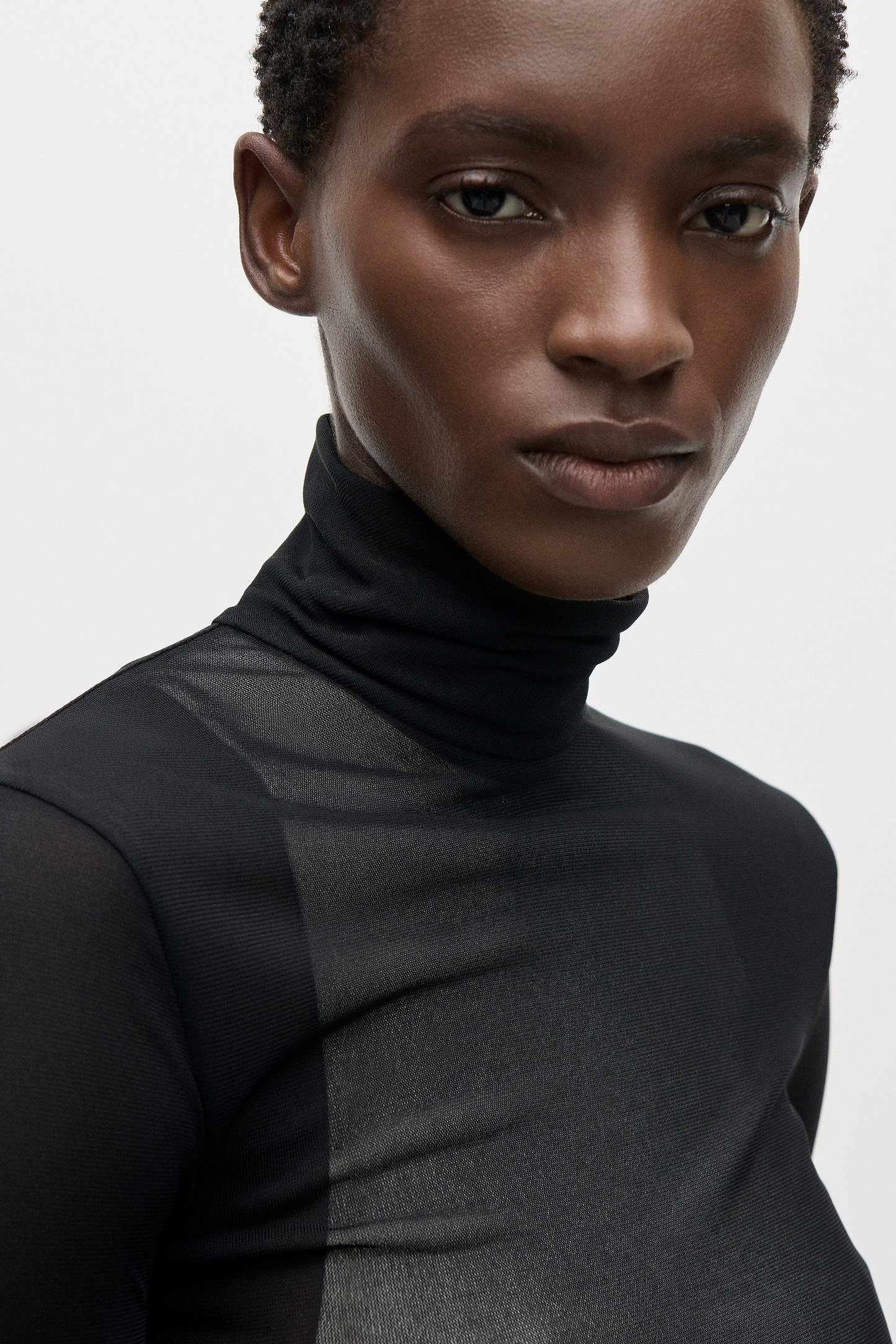 Layered Gown In Black