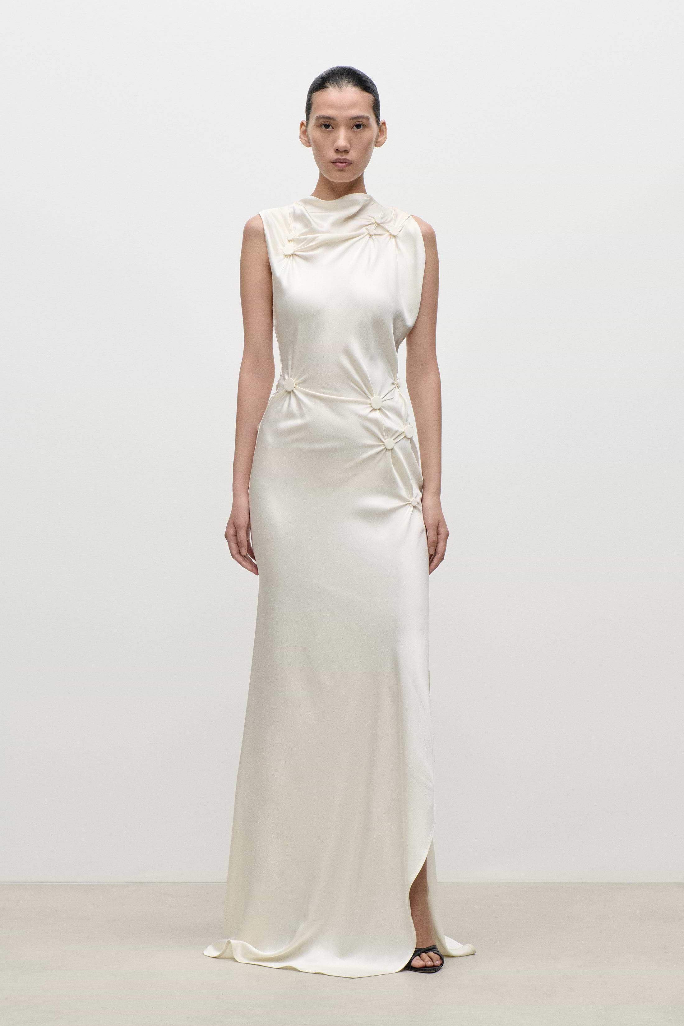 Ornamental Gown In Ivory