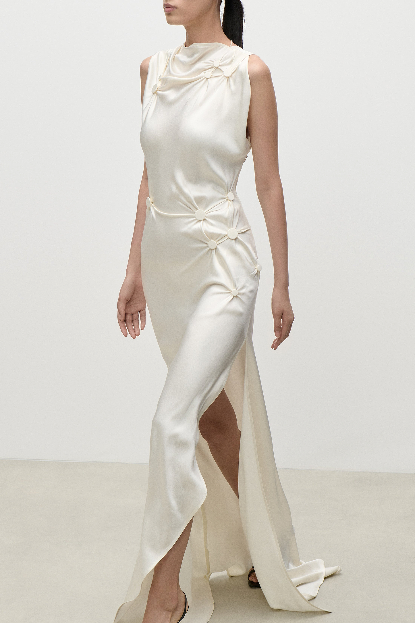 Ornamental Gown In Ivory