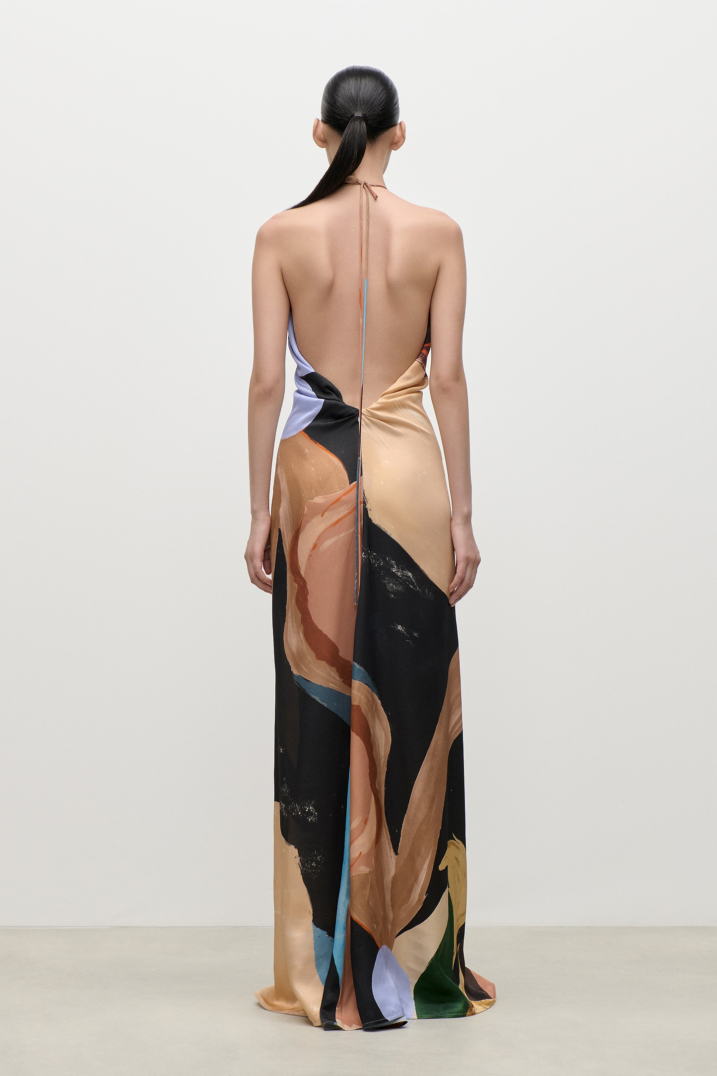Halterneck Gown In Symphony Garden