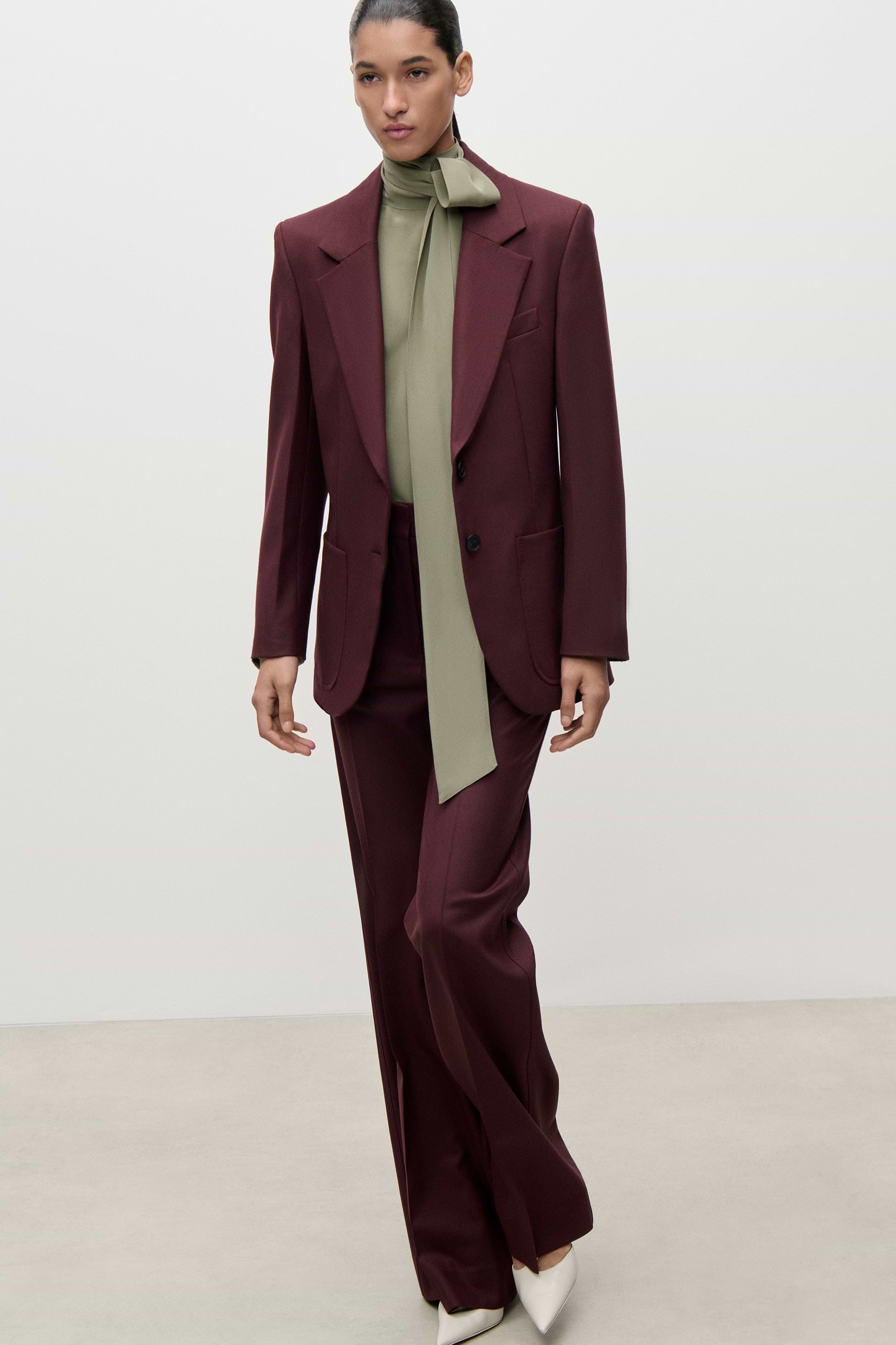 Katherine Jacket In Burgundy