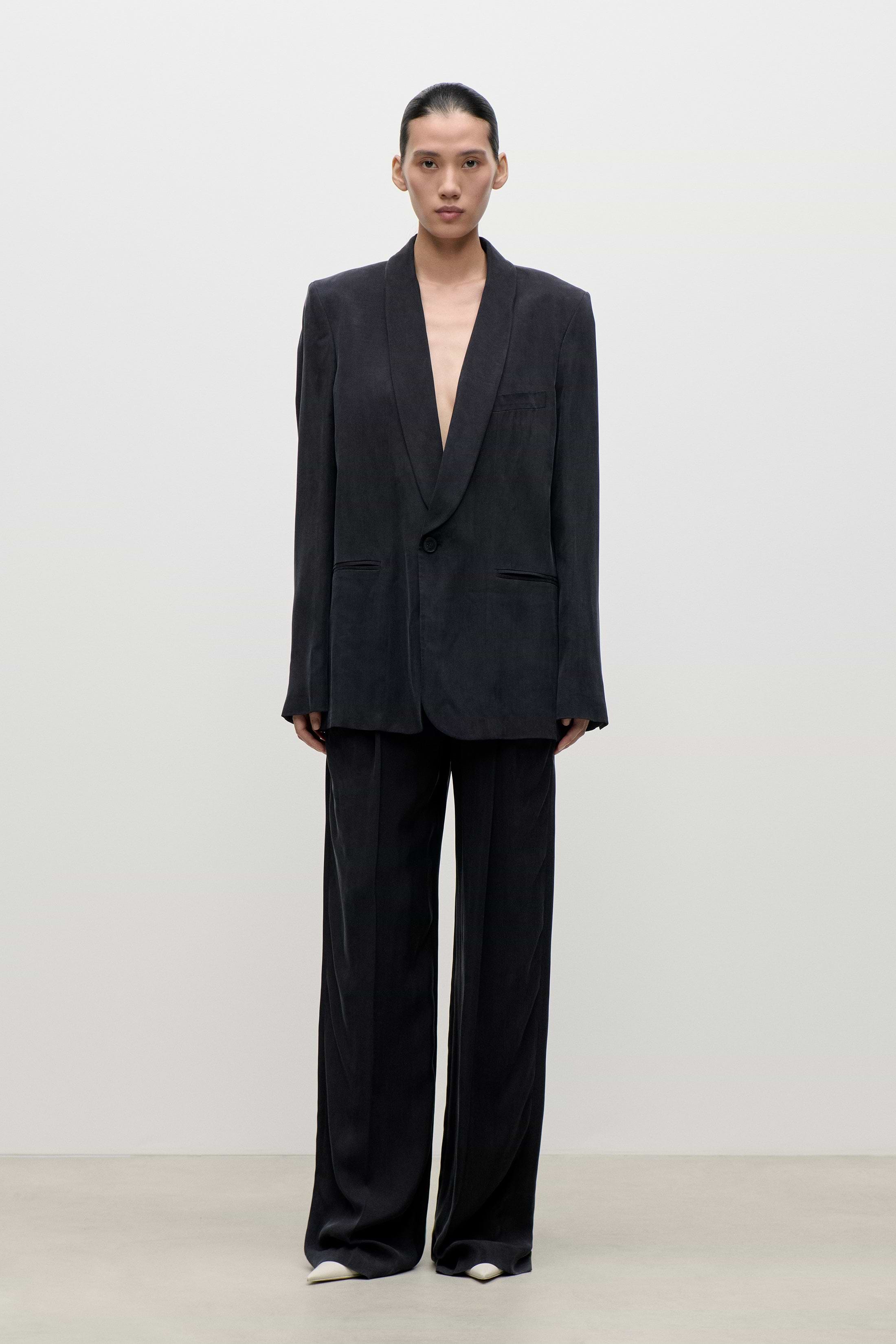 Shawl Collar Jacket In Navy