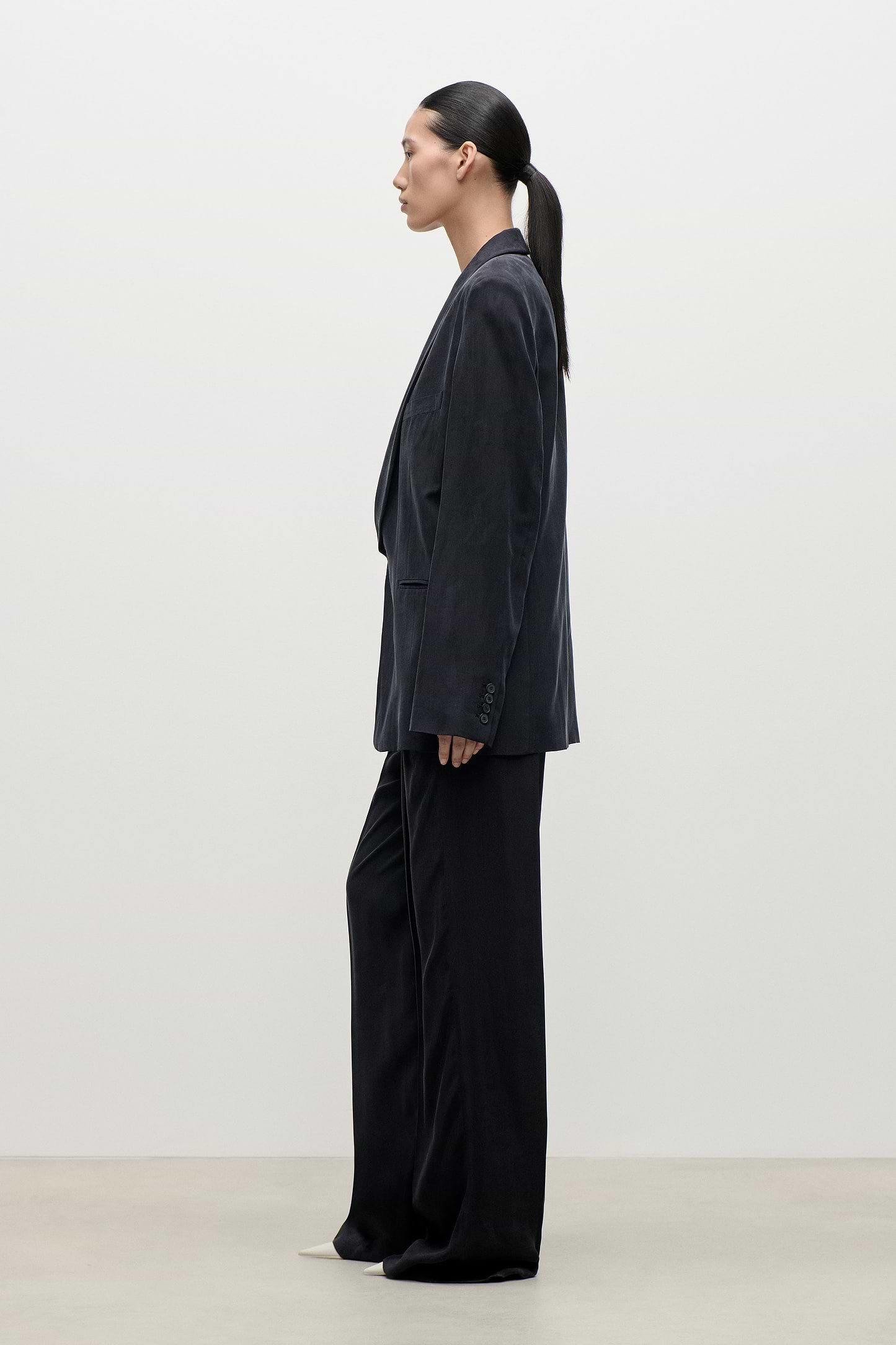 Shawl Collar Jacket In Navy