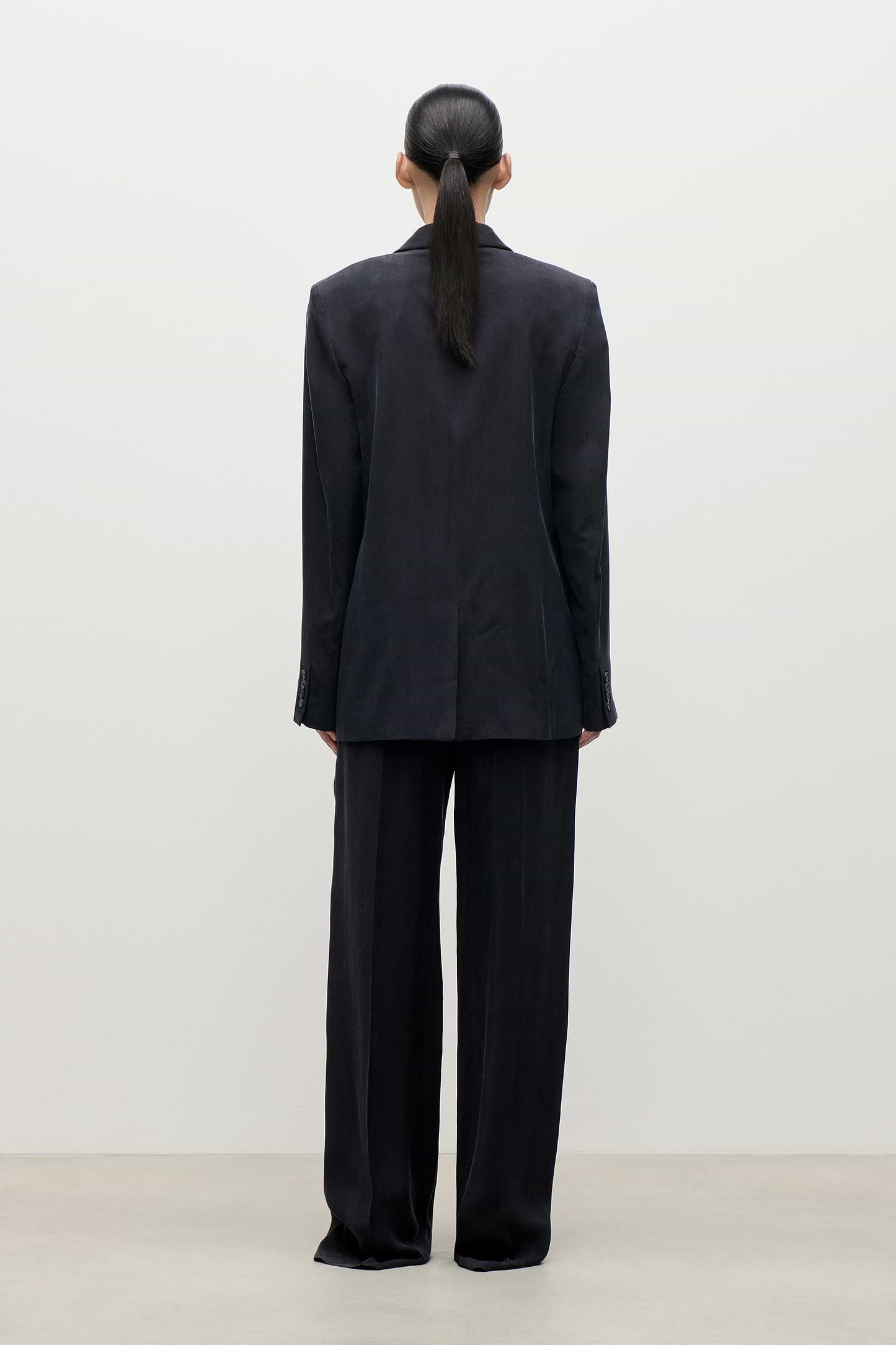Shawl Collar Jacket In Navy