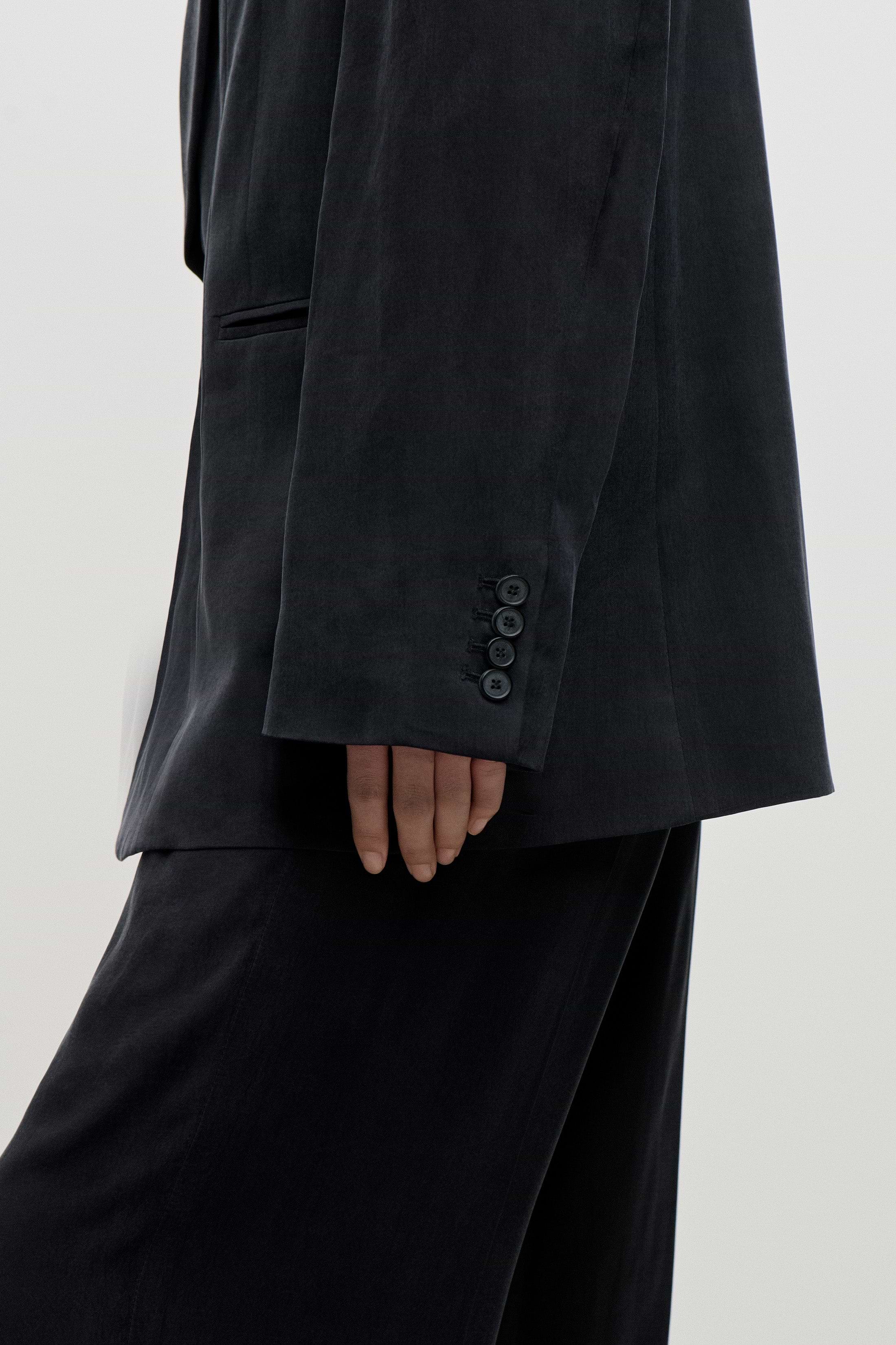 Shawl Collar Jacket In Navy