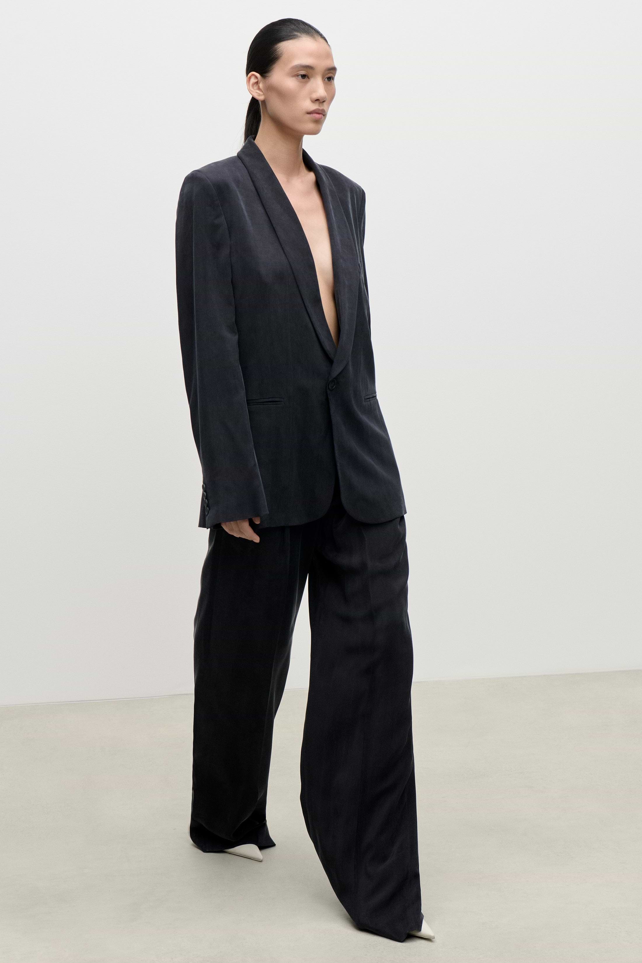 Shawl Collar Jacket In Navy